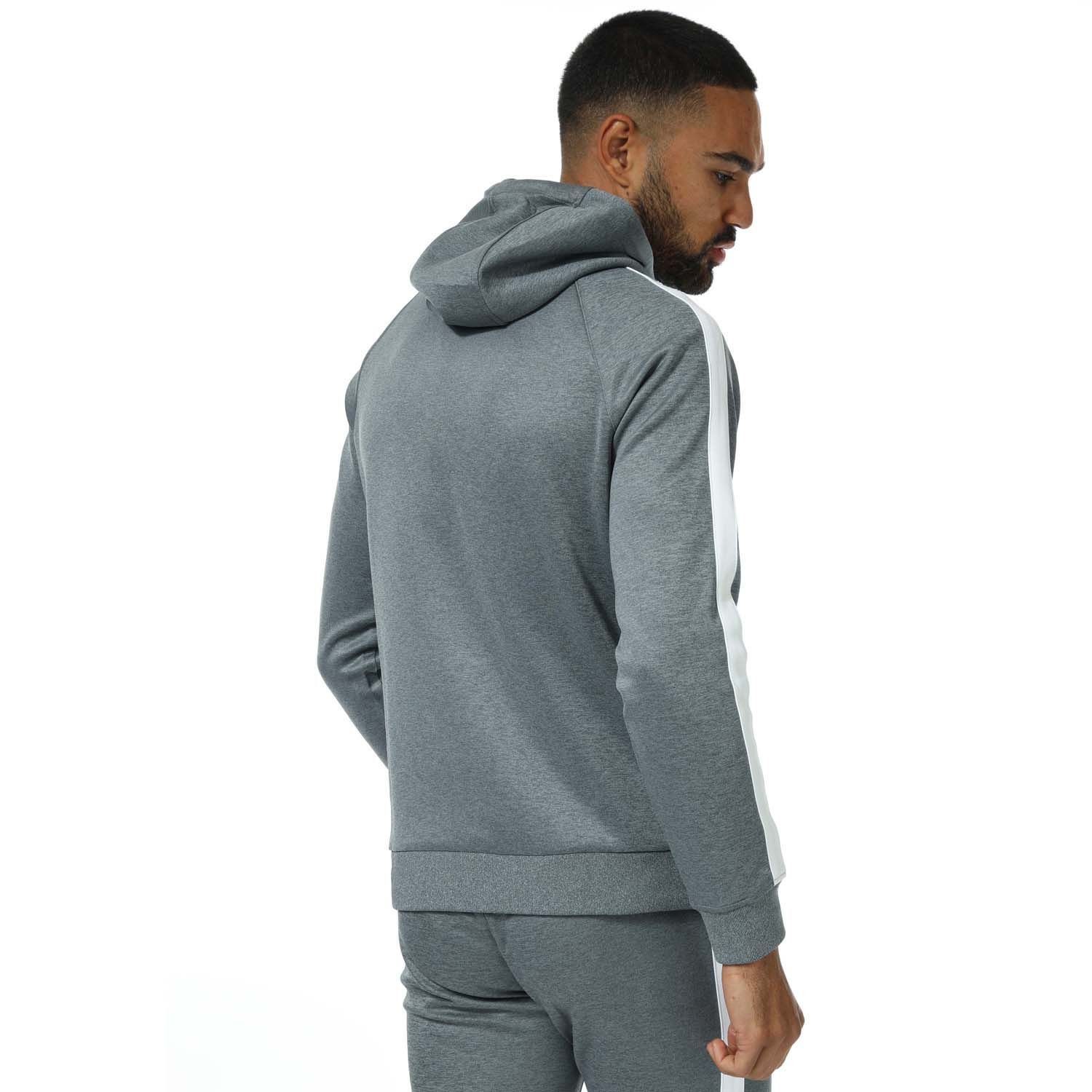 Men's Gym King Poly Overhead Hoody in Charcoal Marl