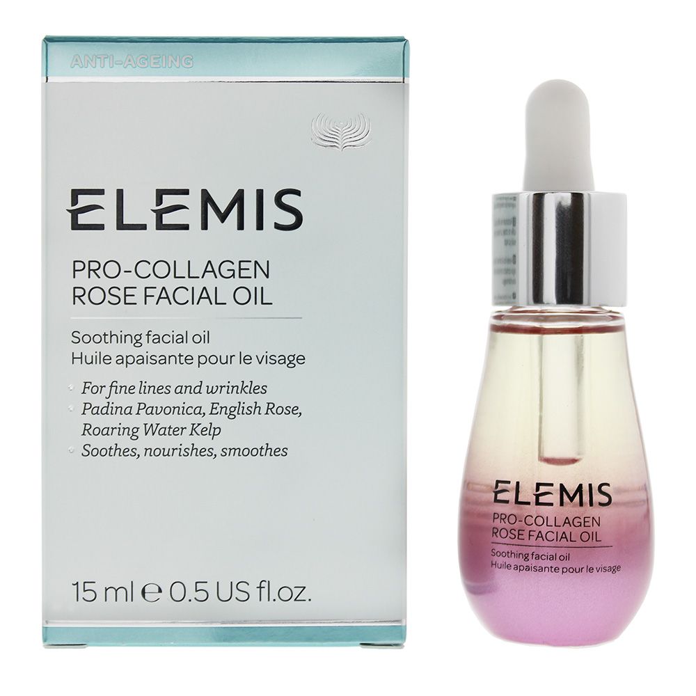 The Elemis Pro-Collagen Rose Facial Oil is a luxurious soothing facial oil that's infused with English Rose Oleo Extract. The oil smooths the appearance of line lines and wrinkles and leaves the skin looking youthful. As well as the English Rose extract the oil also contains nourishing oils of Sweet Almond, Jojoba and Coconut, which helps create a lightweight base that absorbs into the skin to create a radiant and dewy complexion.