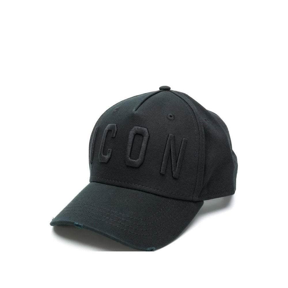 This Black Engraved Icon Cap from Dsquared2 is crafted from cotton and features a curved brim, an adjustable closure and the embroidered tone-on-tone logo.