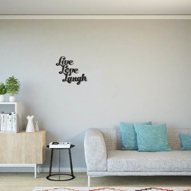 This quote-themed wall decoration is the perfect solution for decorating the walls of your home. It adds a touch of originality and colour to empty spaces, giving personality and character to the room. Thanks to its design, it is ideal for the living and sleeping areas of the house. Color: Black | Product Dimensions: W52xD0,15xH38 cm | Material: Steel | Product Weight: 0,80 Kg | Packaging Weight: 1,20 Kg | Number of Boxes: 1 | Packaging Dimensions: W53,5xD2,2xH53,5 cm