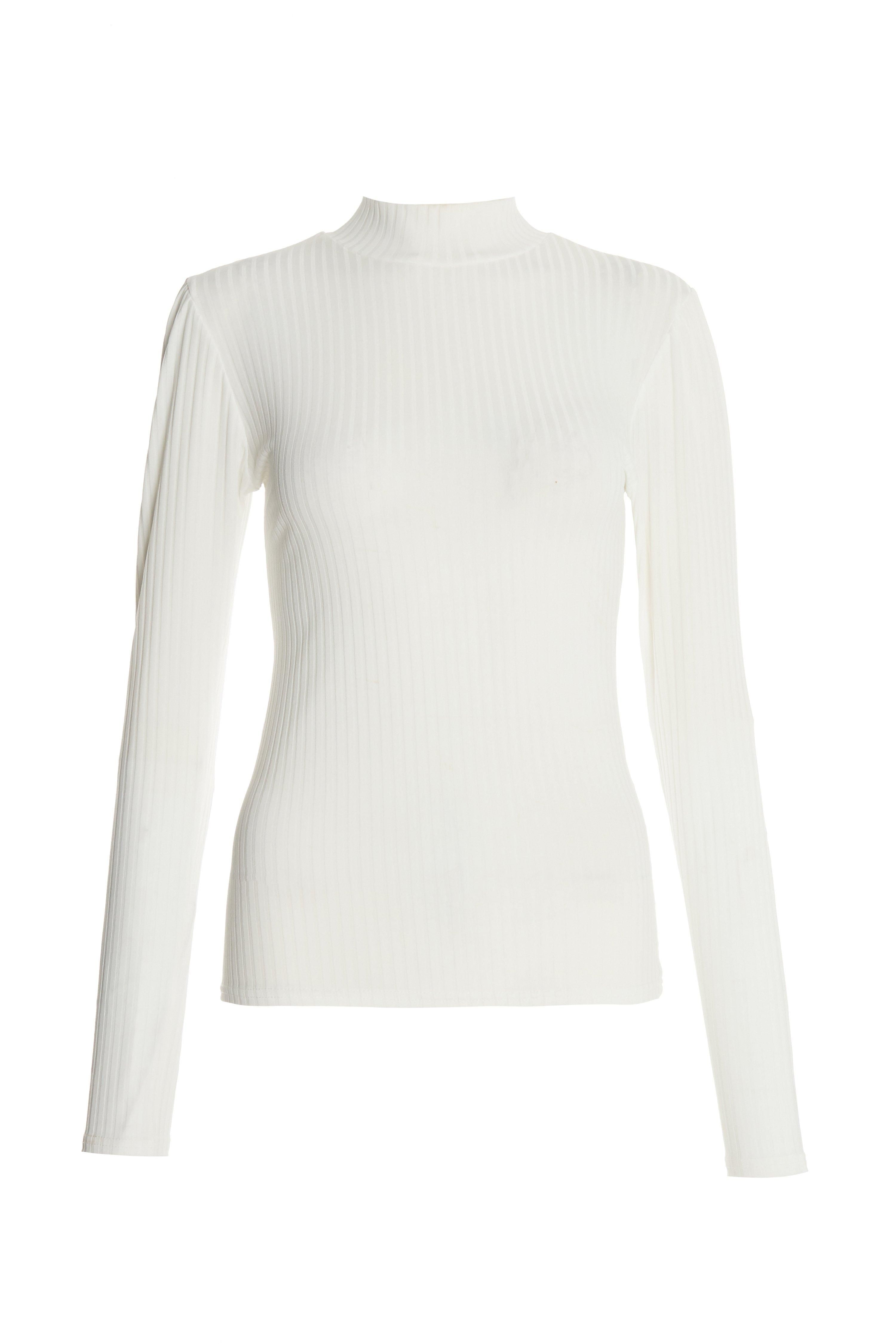 - Turtle neck  - Ribbed texture  - Long sleeve  - Length: 60cm approx  - Model Height: 5' 8