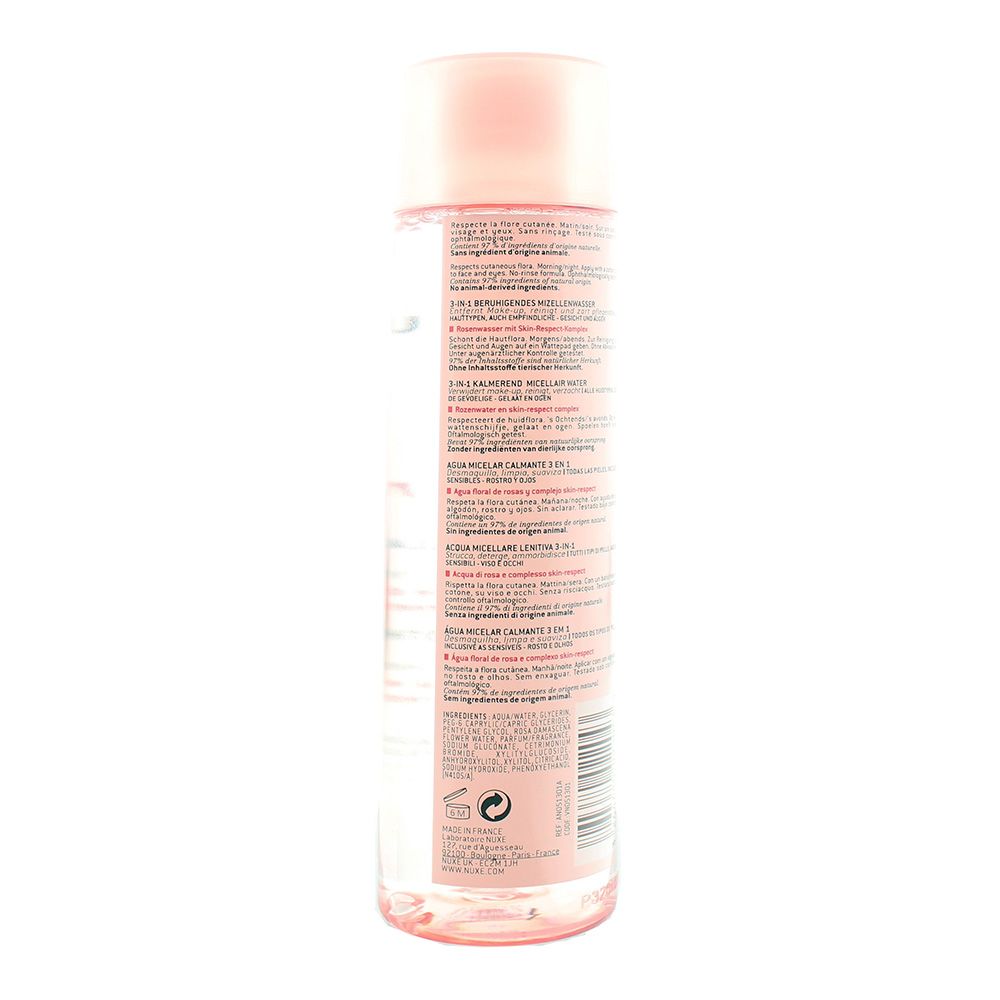 This micellar water removes make-up and cleanses skin to leave it feeling fresh and soft and delicately scented.