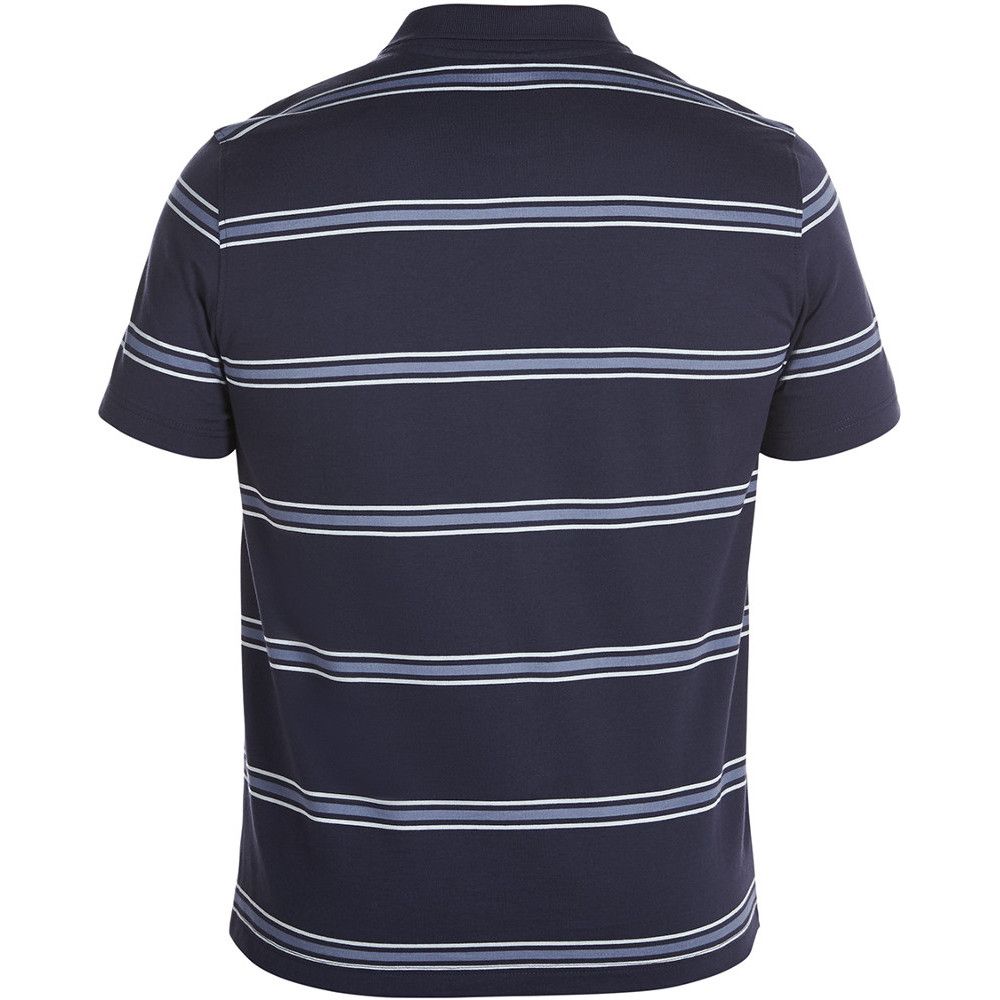 Canterbury Mens England Striped Logoed Cotton Jersey Polo Shirt