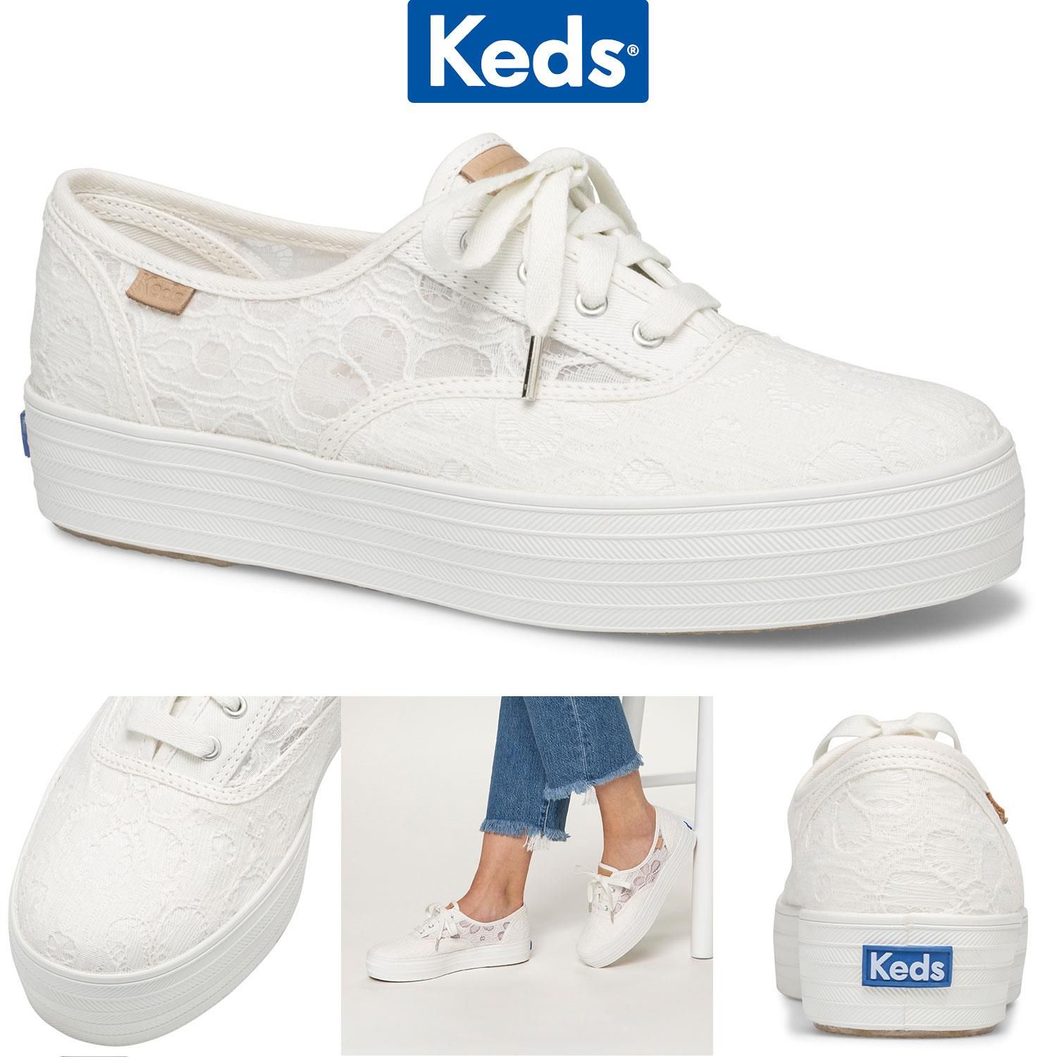 Keds Women's Triple CVO Festival Floral Sneaker with Rubber Outsole

Festival shoes: found. our triple platform sneakers in dainty eyelet are just the thing to add interest (and inches) to all your Coachella-inspired looks - denim cutoffs, crochet wraps, floral kimonos, flower crowns, etc.

Features: 
Textile upper
1