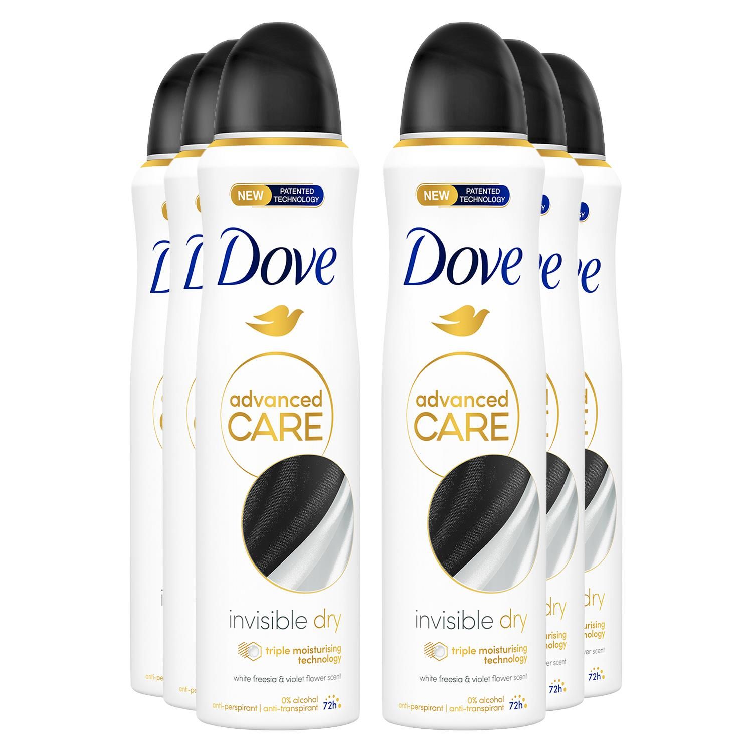 Dove AntiPerspirant Advanced Care Invisible Dry 72H Deodorant for