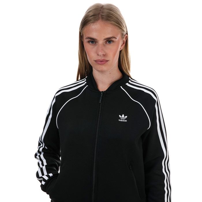 adidas sst track jacket women's black