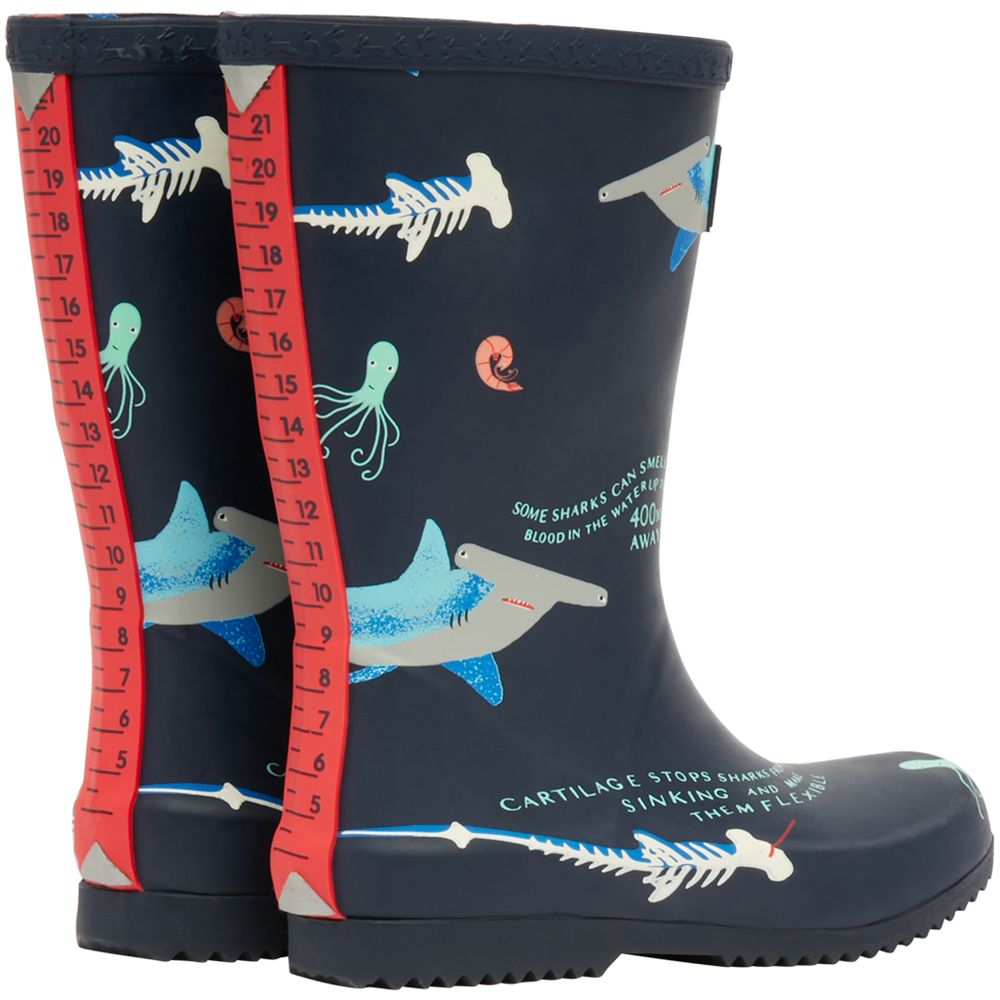 Joules Boys Roll Up Lightweight Flexible Wellington Boots
