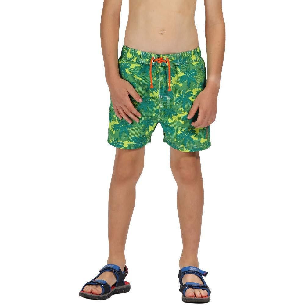 100% polyester Taslan fabric. Quick drying fabric. All over camouflage print. Mesh brief liner. Elasticated waist. Fixed contrast drawcord. 2 side pockets. Size guide (waist): 2 Years 52-53cm, 3-4 Years 53-54cm, 5-6 Years 55-57cm, 7-8 Years 58-60cm, 9-10 Years 61-64cm, 11-12 Years 65-66cm, 13 Years 69cm, 14 Years 73cm, 15-16 Years 73cm