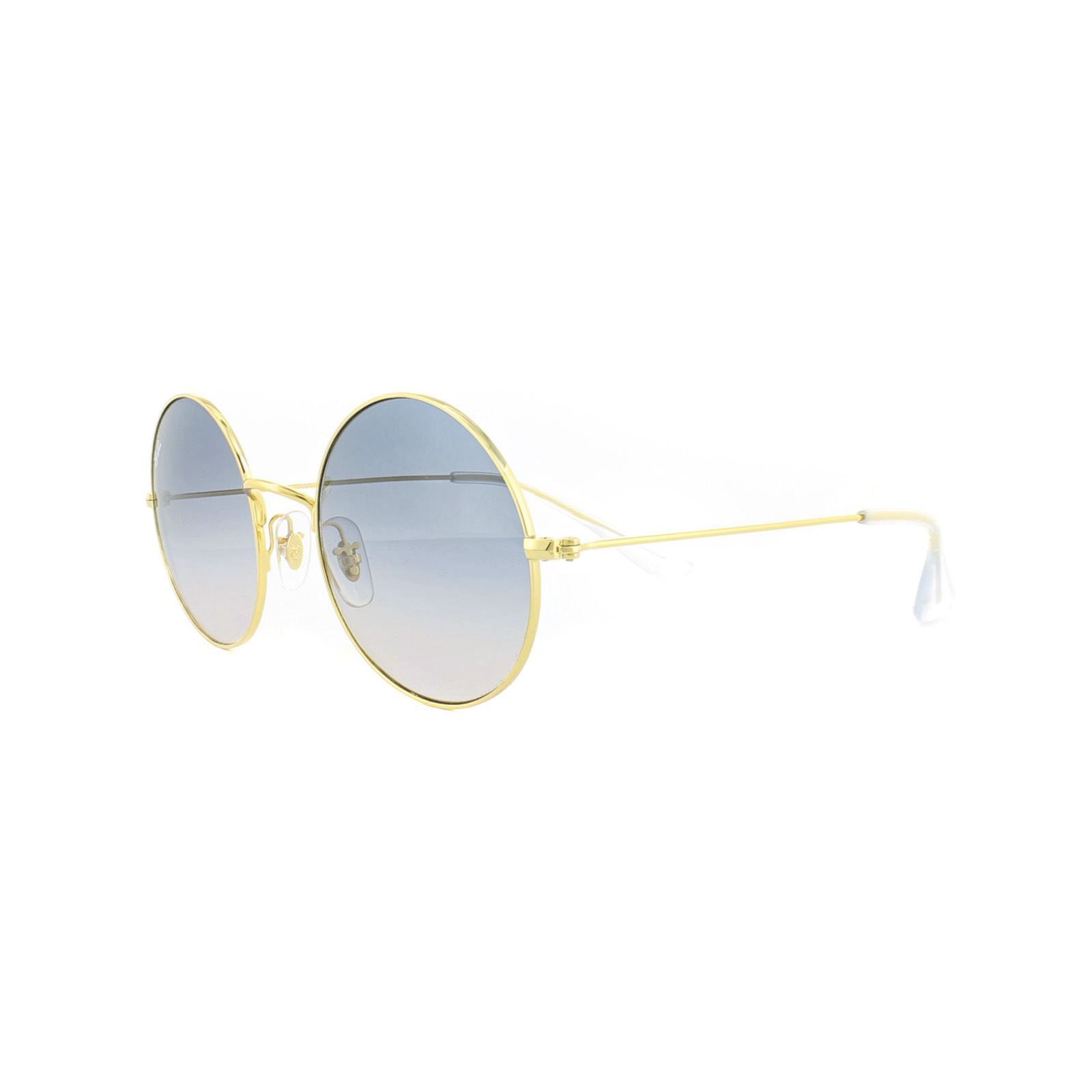 Ray-Ban Sunglasses Ja-Jo 3592 001/I9 Gold Blue Gradient take their inspiration from the festival scene with a large lenses version of the full metal round shape and given fun bright colours in the lenses and matched with colourful metal rims.