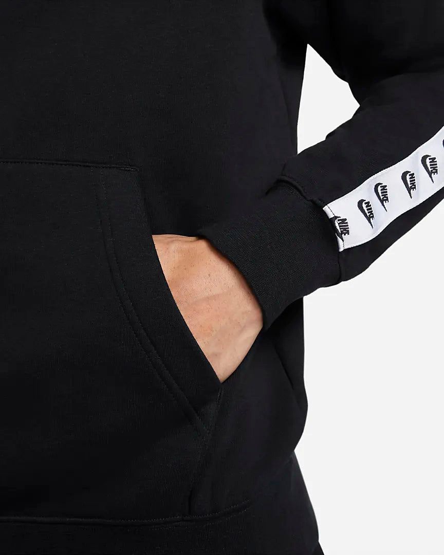 Nike Sportswear Sport Essential Men's Fleece Hooded Tracksuit Black/White