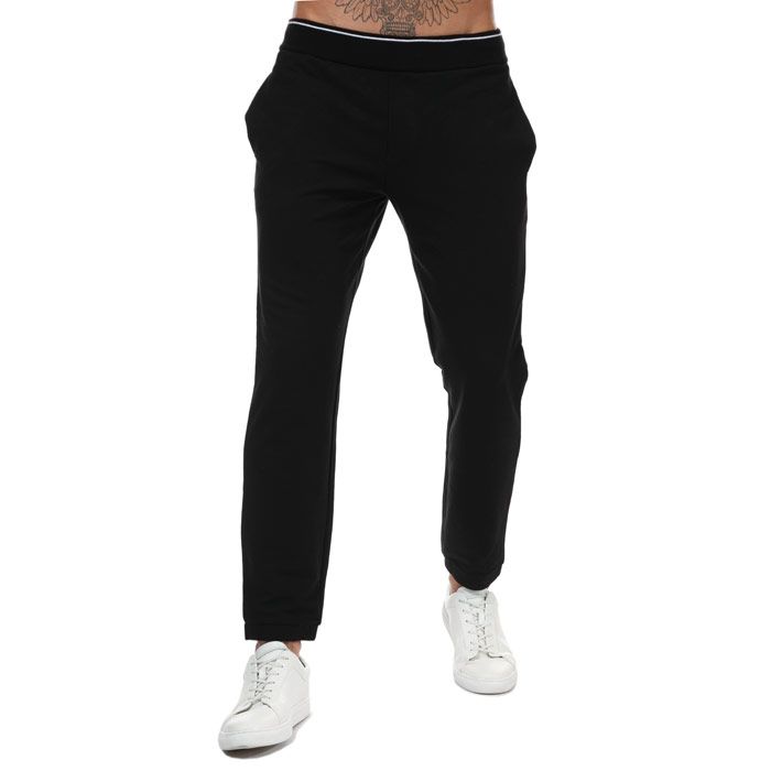 Men's Armani Exchange Logo Jog Pants in Black