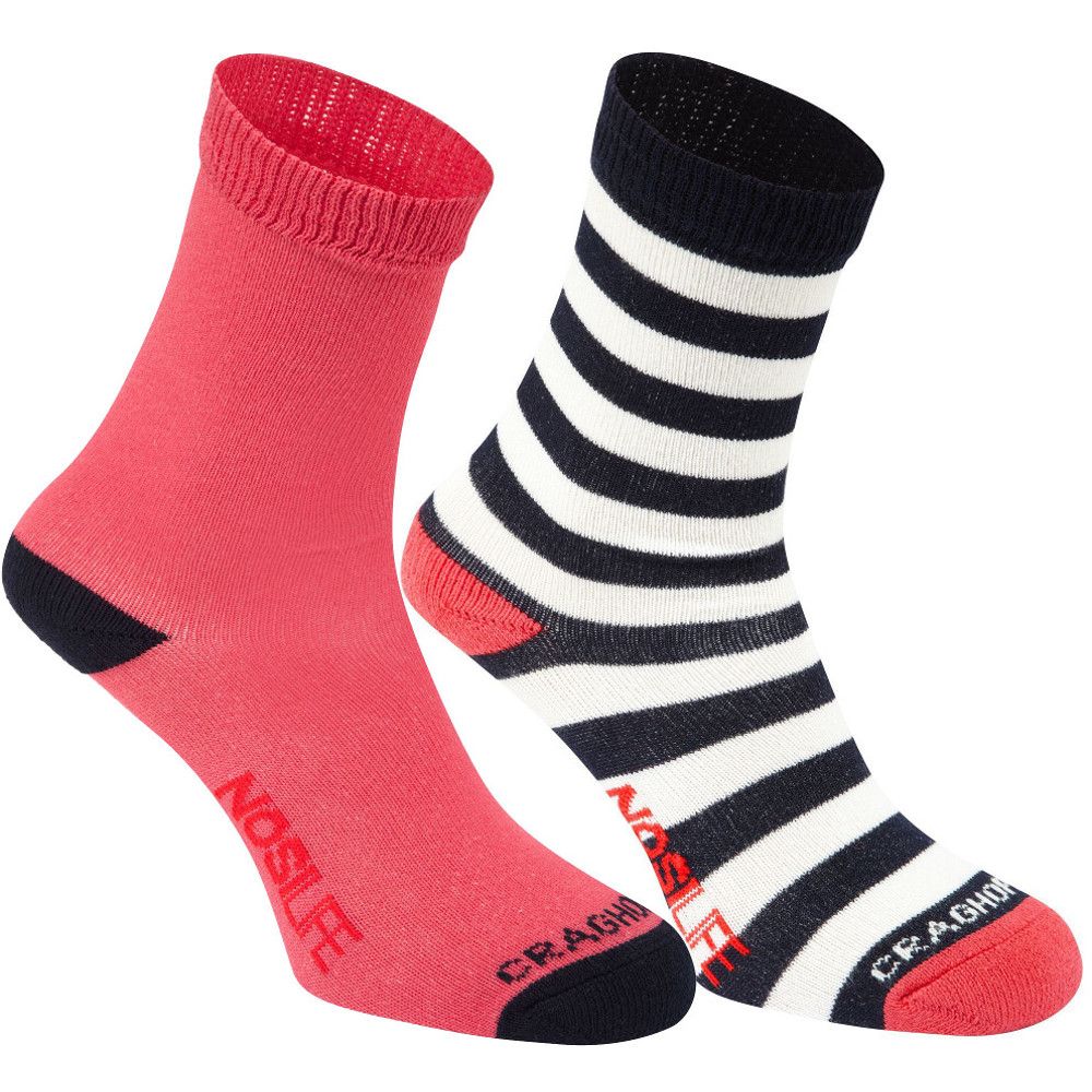 Offering twice the protection of a single sock set, this handy travel twin pack is a smart choice for weekends away. Designed to keep kids’ tender feet dry, warm and safe from insect bites, these specially designed travel socks are perfect for the outdoor trail.