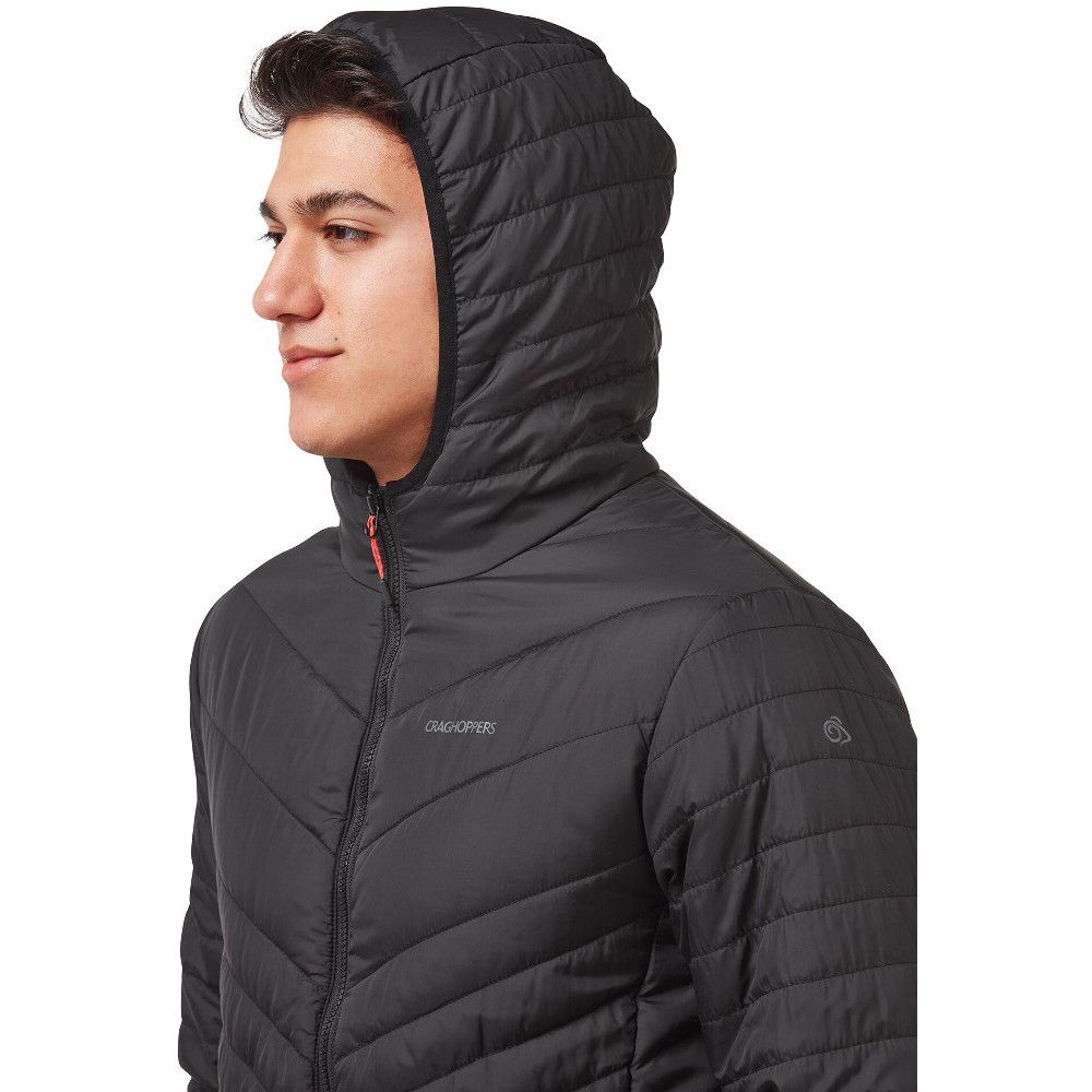A mainstay of the Craghoppers collection, this cosy jacket is a versatile insulator. The diagonal baffles incorporate ClimaPlus hollowfibre fill for warmth and comfort whenever it’s needed. Lightweight, super-compressible and packable, it delivers barely-there warmth in an instant, straight from its own stow sack.