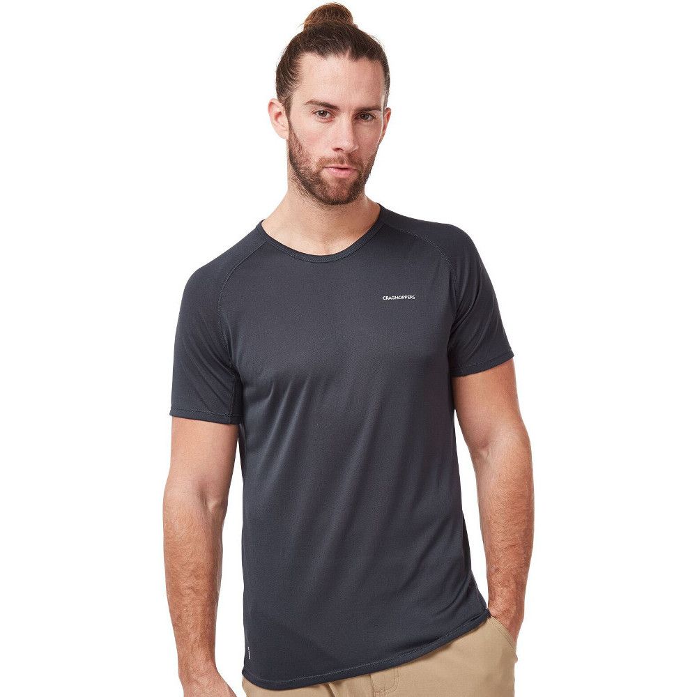 A versatile base layer that provides cooling protection from UV rays and biting insects. The NosiLife polyester mesh construction turns an agile technical tee into a hot-climate performer, with moisture-wicking and anti-odour action that helps keep skin fresh all day long. Featuring simple crew neck styling and reflective detail.