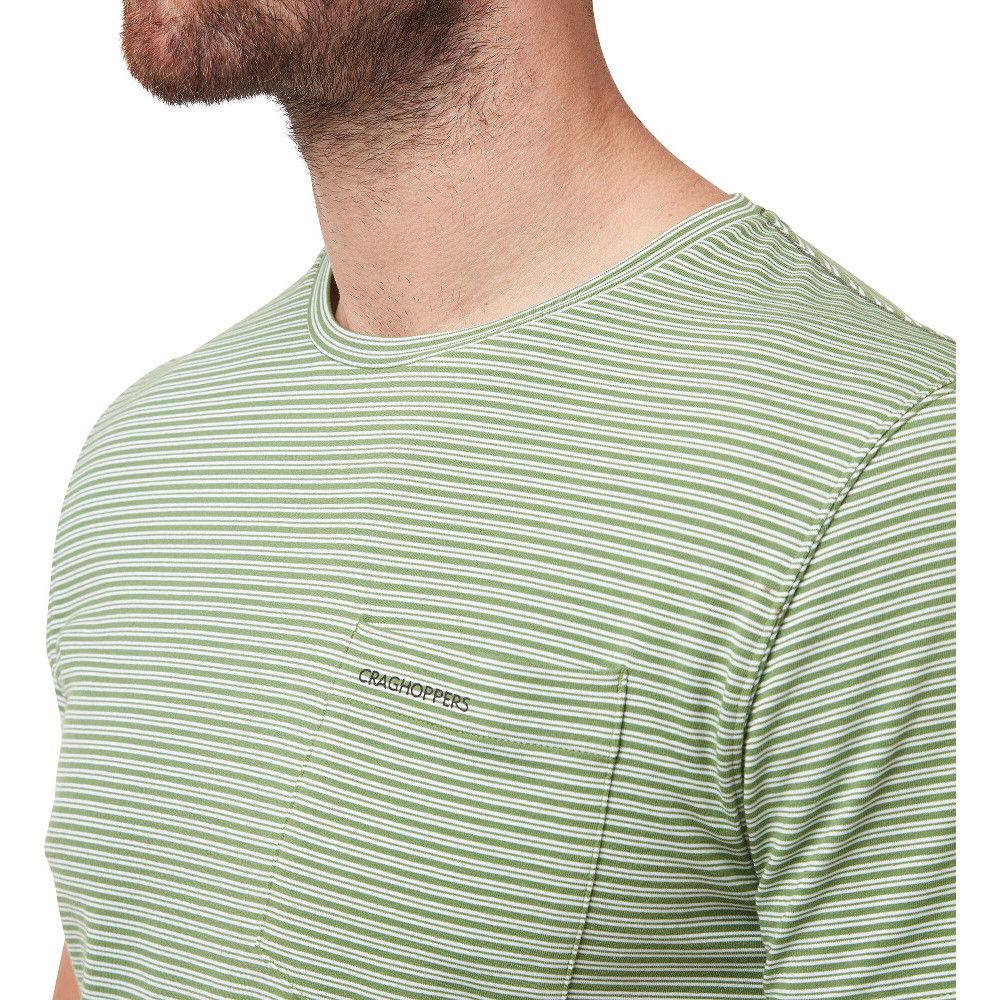 A relaxed tee that delivers enhanced performance and protection on the hot-climate trail. Ina’s lightweight stretch jersey construction features NosiLife anti-insect treatment and cooling, anti-odour action, which helps you feel fresh throughout the day. Available in a selection of striped and marled colour combos.