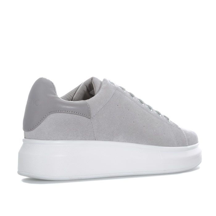 Womens Cortica Motto W1.3 318 Velvet Trainers in grey. –Luxe velvet upper. – Lace up fastening with comfortable flat laces. – Perforated sidewall detail. – Padded collar and tongue. – Tonal synthetic leather heel patch. – Removable cushioned sockliner. – Chunky platform midsole. – Honeycomb outsole. – Debossed Cortica branding at back heel. – Textile upper – Synthetic and textile lining – Synthetic sole. – Ref: CORQ318018