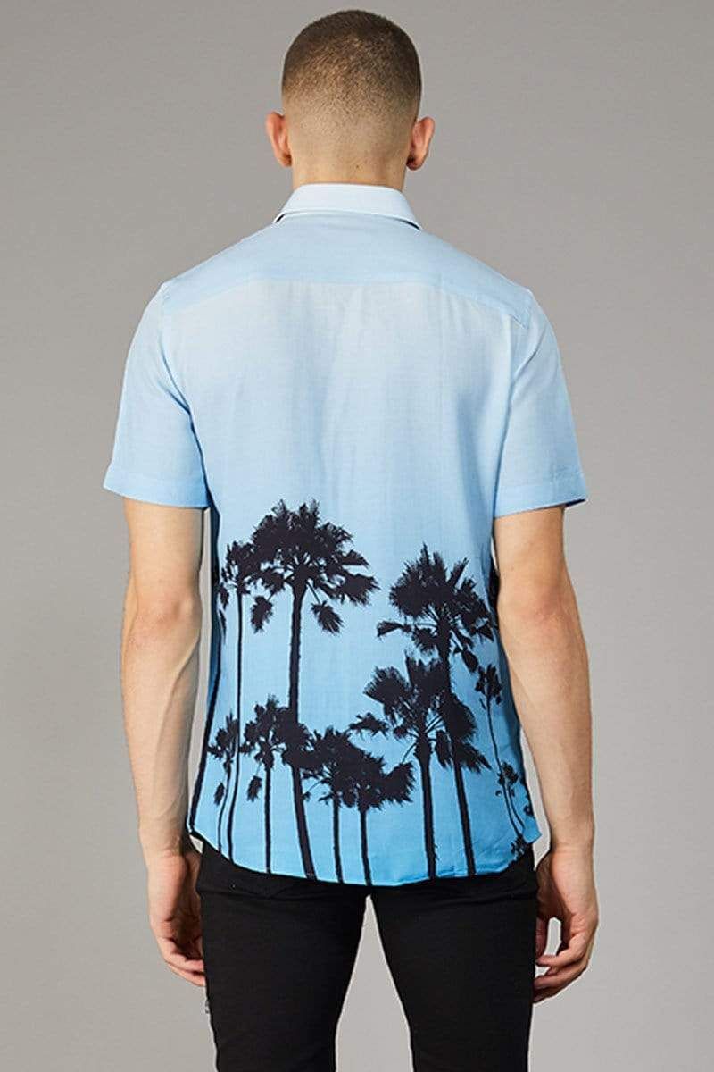 Palm shirt with palm tree print