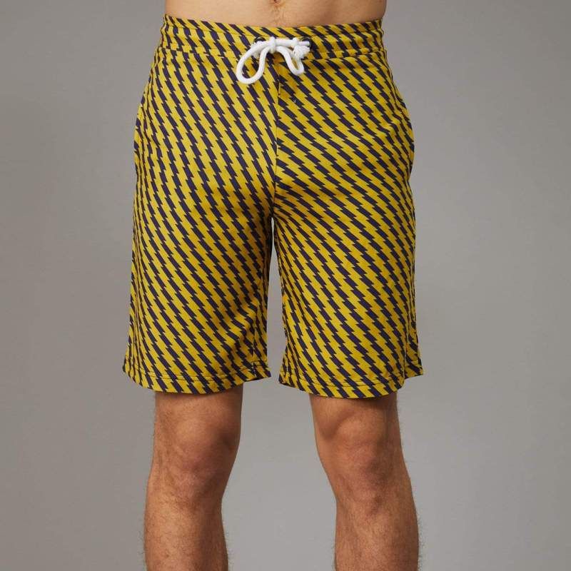 Zizi shorts with geometric pattern all-over, Adjustable waistband, Side pocket and hip pocket