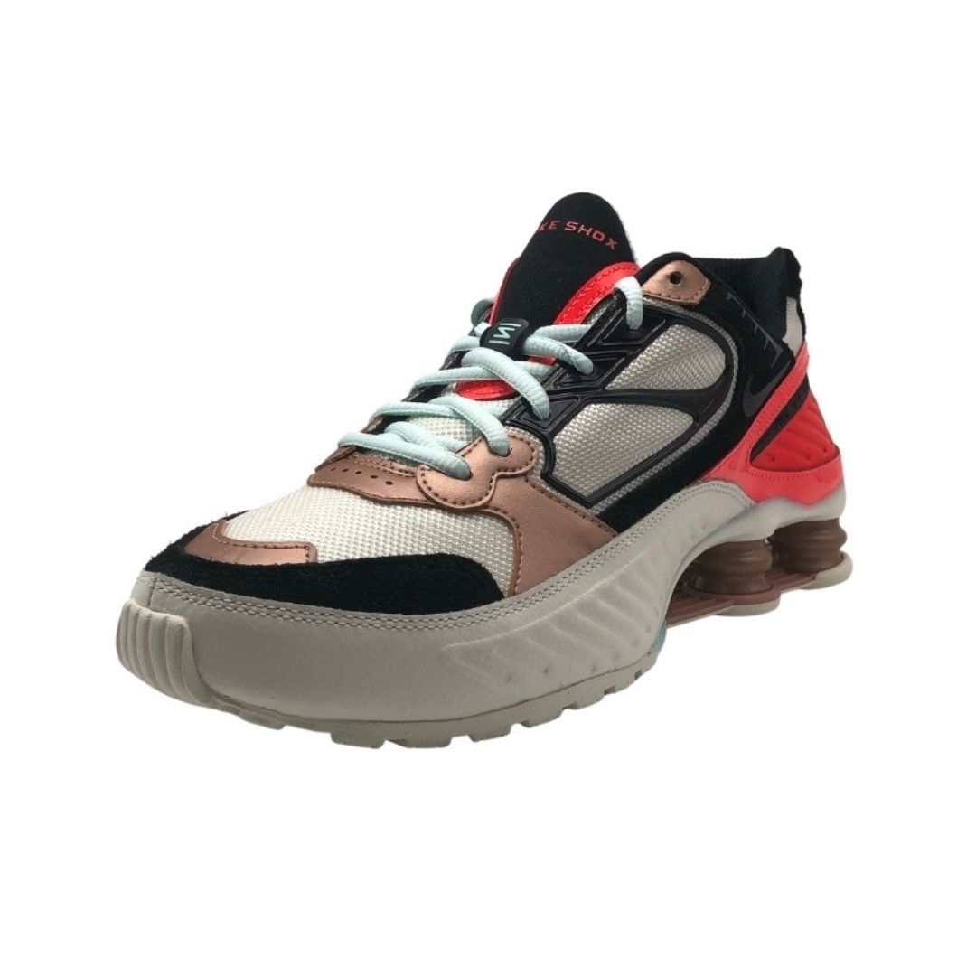 Nike Shox Enigma 9000 Womens Sail Multi Sneakers. Textile and Other Materials Upper, Rubber Sole. Style: CT3451 100. Nike Shox Cushioning. Lace Fasten Trainers. Branding On The Tongue