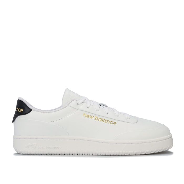 Mens New Balance CT Alley Trainers in white - black.<BR><BR>- Premium leather upper.<BR>- Lace up fastening.<BR>- Padded collar.<BR>- Contrast heel patch.<BR>- Comfortable textile lining.<BR>- Removable cushioned sockliner.<BR>- Ground contact IMEVA outsole.<BR>- New Balance branding at tongue  side and heel.<BR>- Leather upper  Textile lining  Synthetic sole.<BR>- Ref: CTALYMSJ