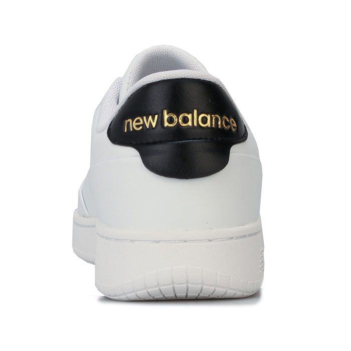 Mens New Balance CT Alley Trainers in white - black.<BR><BR>- Premium leather upper.<BR>- Lace up fastening.<BR>- Padded collar.<BR>- Contrast heel patch.<BR>- Comfortable textile lining.<BR>- Removable cushioned sockliner.<BR>- Ground contact IMEVA outsole.<BR>- New Balance branding at tongue  side and heel.<BR>- Leather upper  Textile lining  Synthetic sole.<BR>- Ref: CTALYMSJ