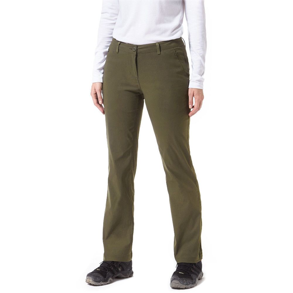 The Craghoppers Womens Kiwi Pro II Trousers provide outstanding performance that is combined with a truly flattering fit to ensure truly superb day-long comfort and protection in the active outdoors.