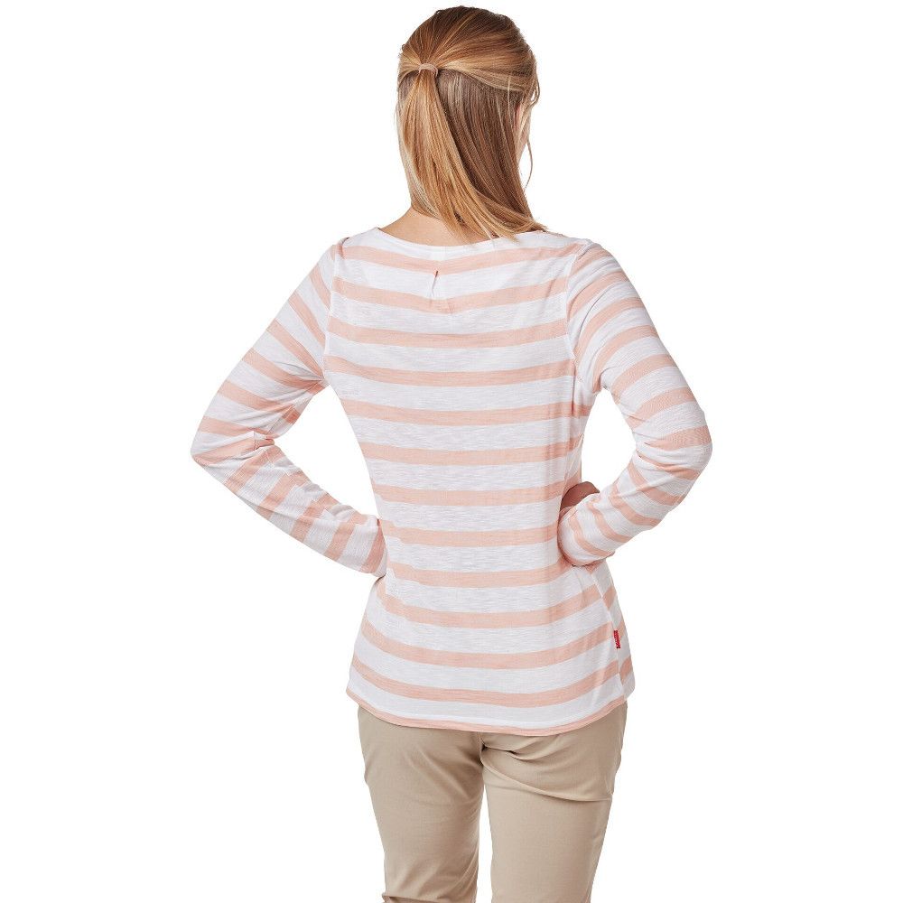 A versatile top that celebrates travel. The elegant striped and plain options have a relaxed holiday vibe that mix and match perfectly with Craghoppers’ seasonal shorts, skirts and trousers. The quick-wicking, odour-control fabric helps you stay cool, while the inbuilt NosiLife anti-insect action guards tender skin from biting bugs.