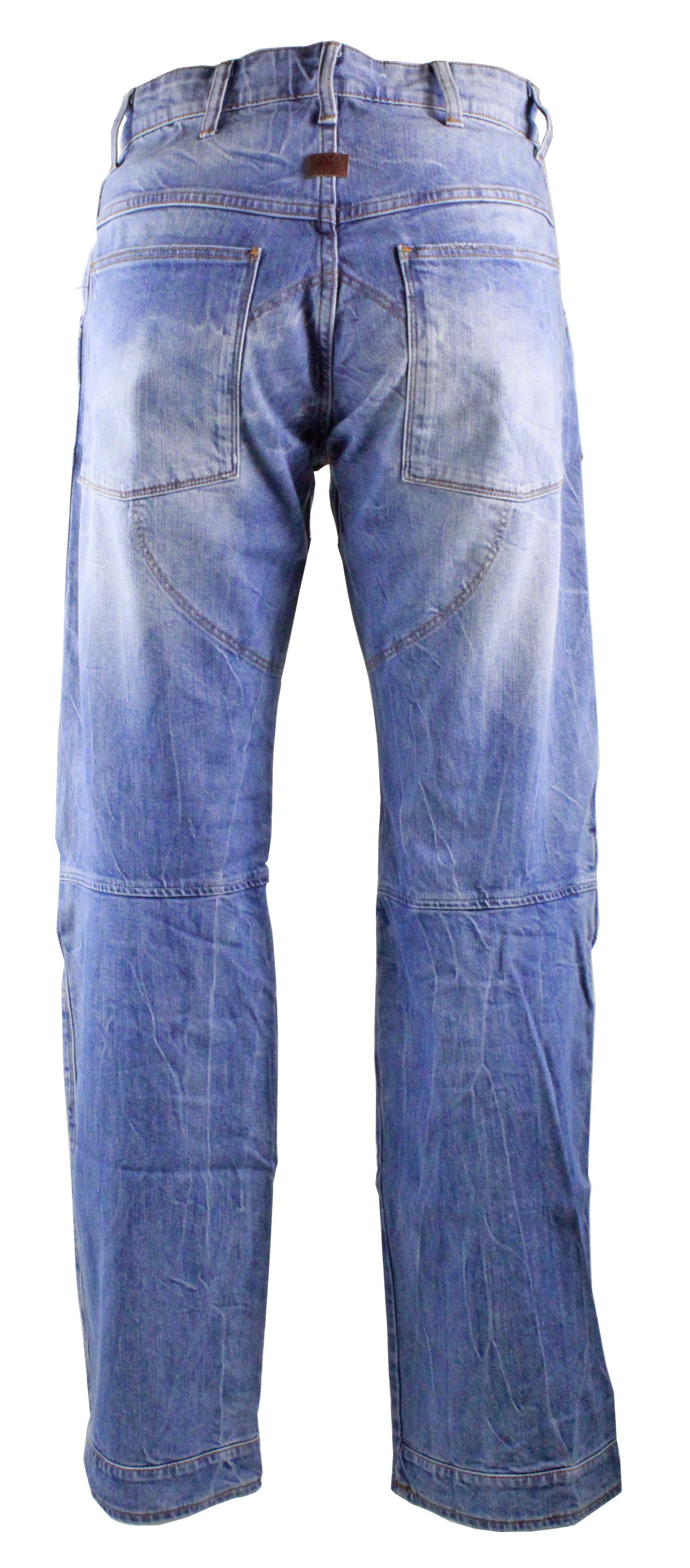 G-Star 5620 3D Stretch Med Aged  Hadron Stretch Denim Jeans. 98% Cotton 2% Elastane Stretch Denim. G-Star Elwood Style. Tapered Leg. Button Fly. Additional Hems