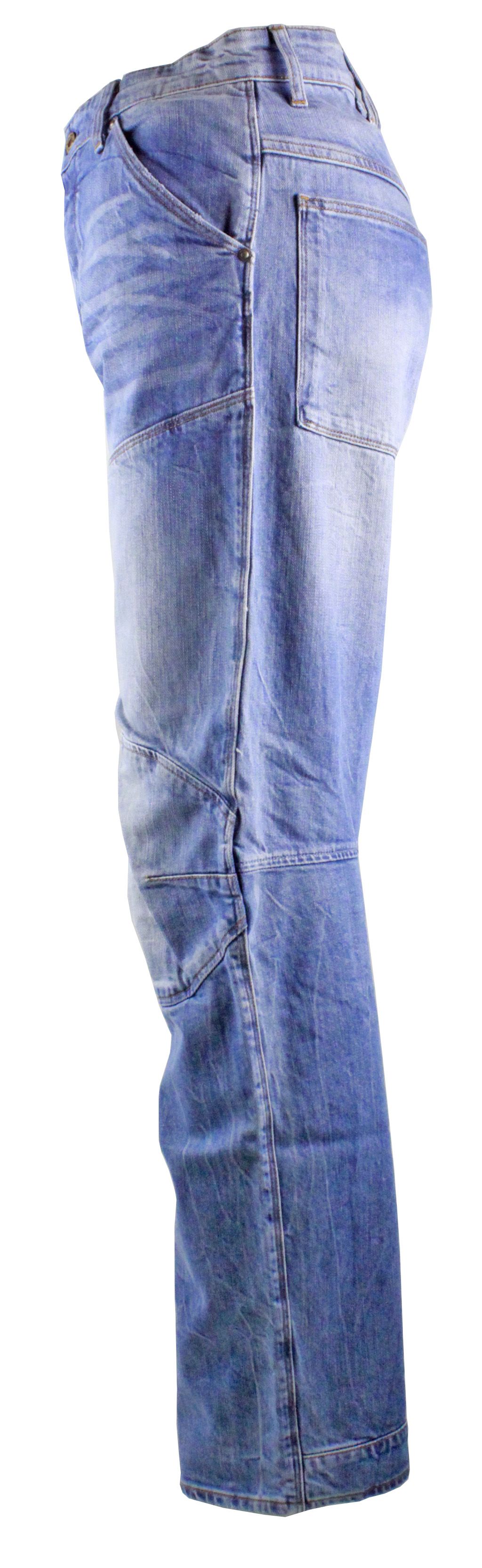 G-Star 5620 3D Stretch Med Aged  Hadron Stretch Denim Jeans. 98% Cotton 2% Elastane Stretch Denim. G-Star Elwood Style. Tapered Leg. Button Fly. Additional Hems