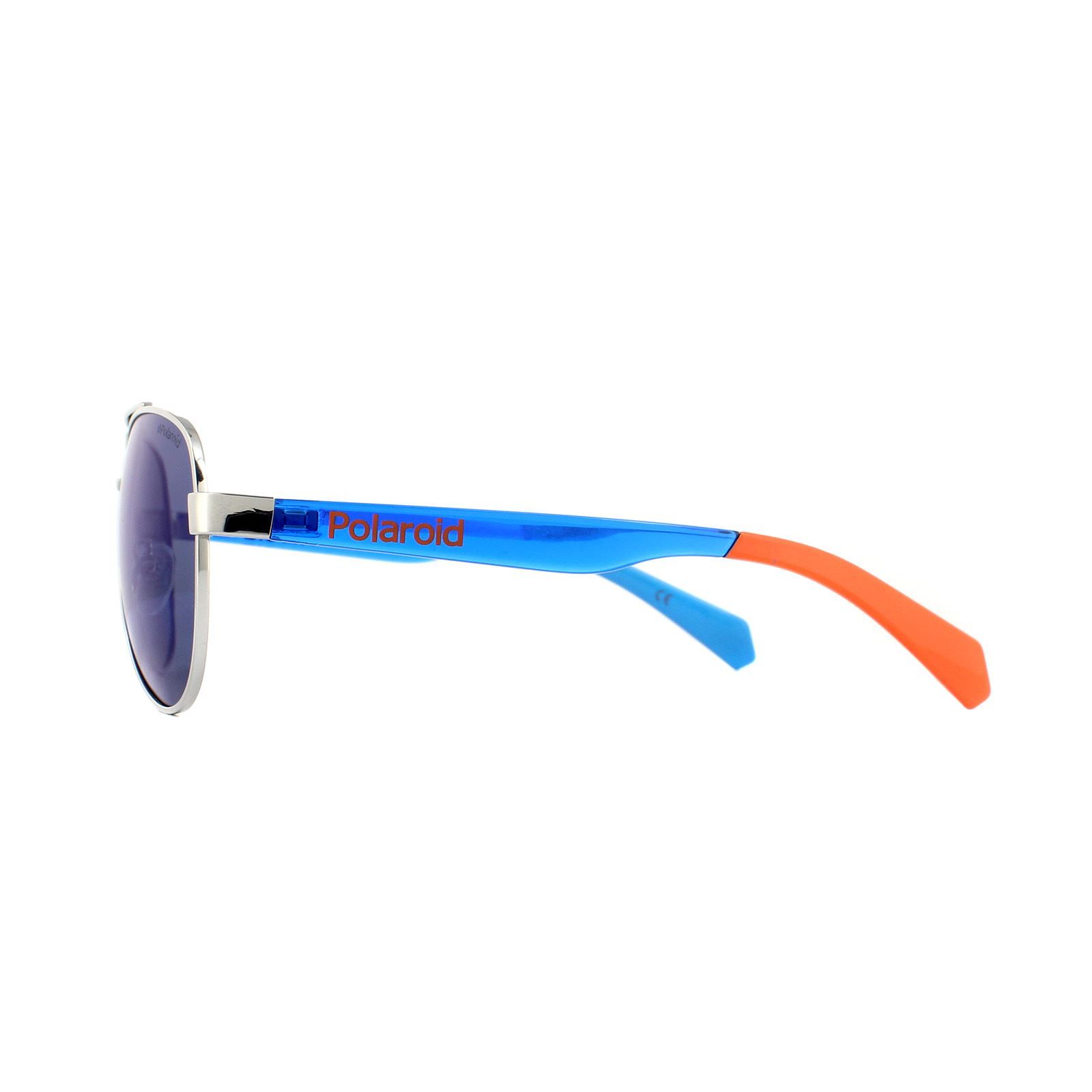 Polaroid Kids Sunglasses PLD 8034/S PJP 5X Silver Blue Blue Gradient Polarized
