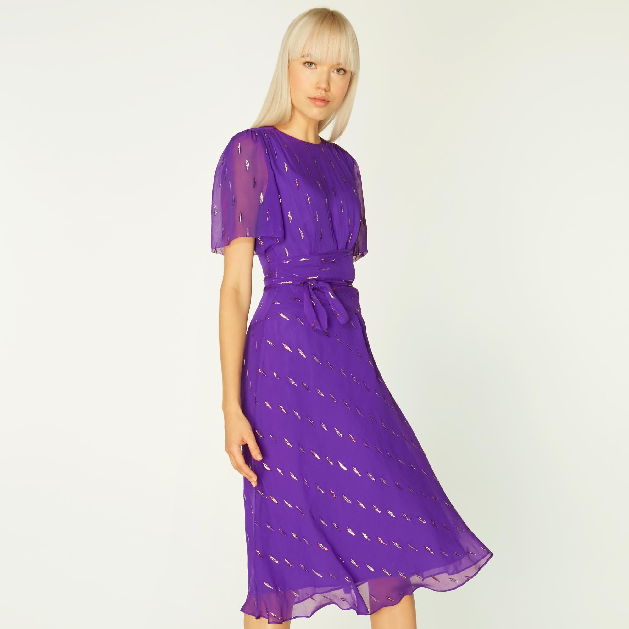 LK Bennett Eve Dress, Deep Purple