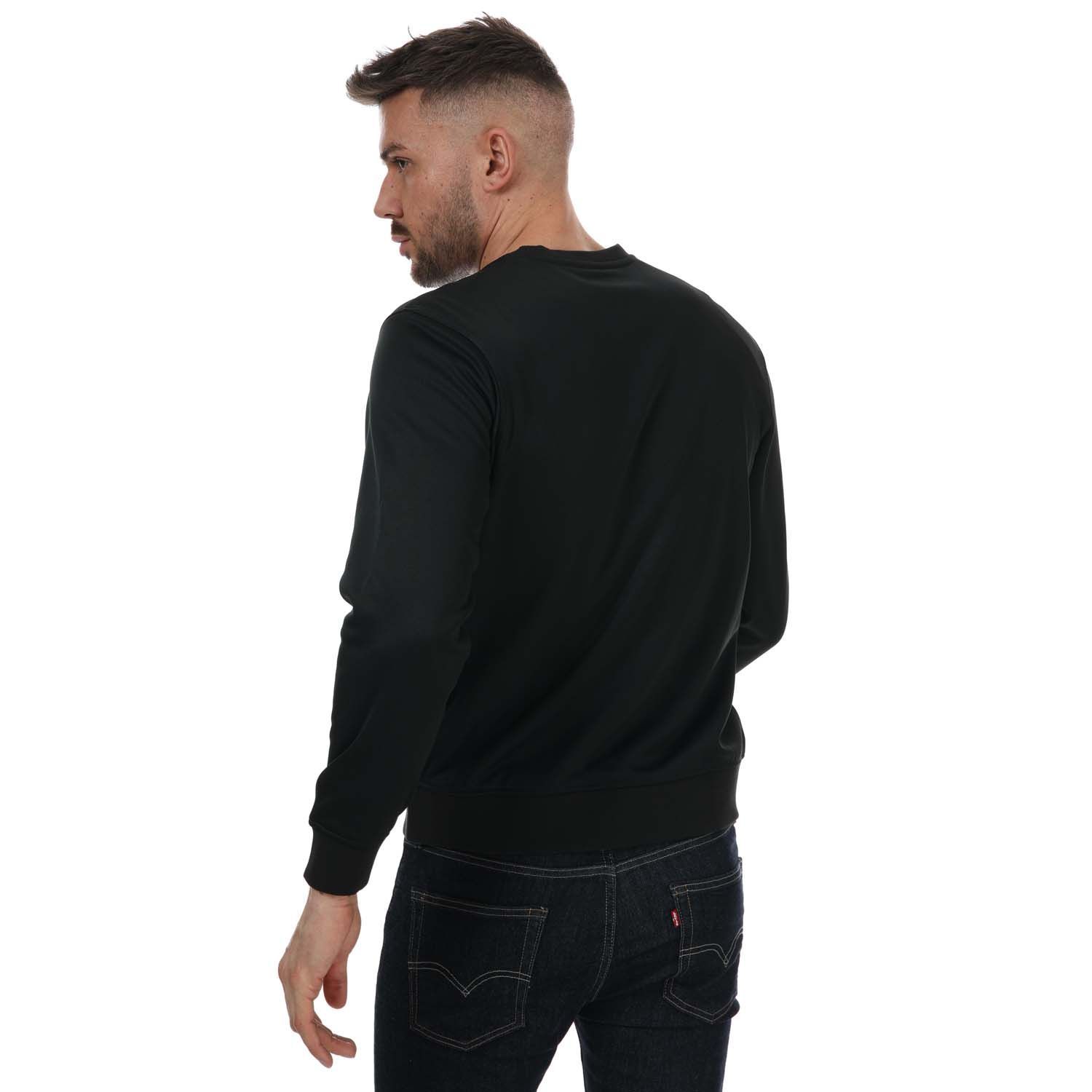 Lacoste SPORT sweatshirt met ronde hals voor heren, zwart