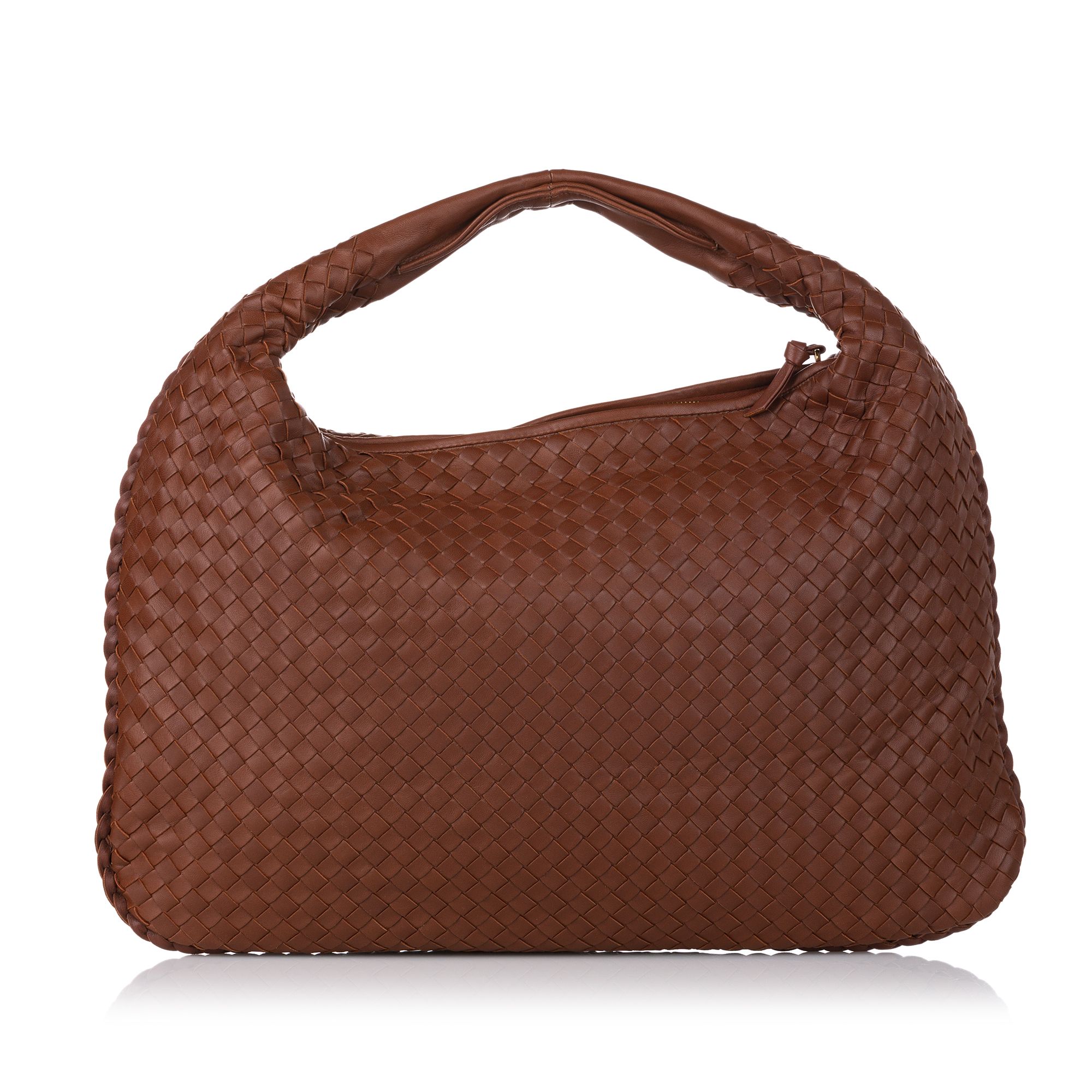 VINTAGE. RRP AS NEW. The Intrecciato hobo bag features a woven leather body, a flat strap, a top zip closure, and an interior zip pocket.

Dimensions:
Length 30cm
Width 46cm
Depth 3cm
Hand Drop 8cm

Original Accessories: Dust Bag, Dust Bag, Authenticity Card

Serial Number: 115654 V0013 6308 EPEV 2008 5952 A
Color: Brown
Material: Leather x Calf
Country of Origin: Italy
Boutique Reference: SSU154992K1342


Product Rating: GoodCondition

Certificate of Authenticity is available upon request with no extra fee required. Please contact our customer service team.