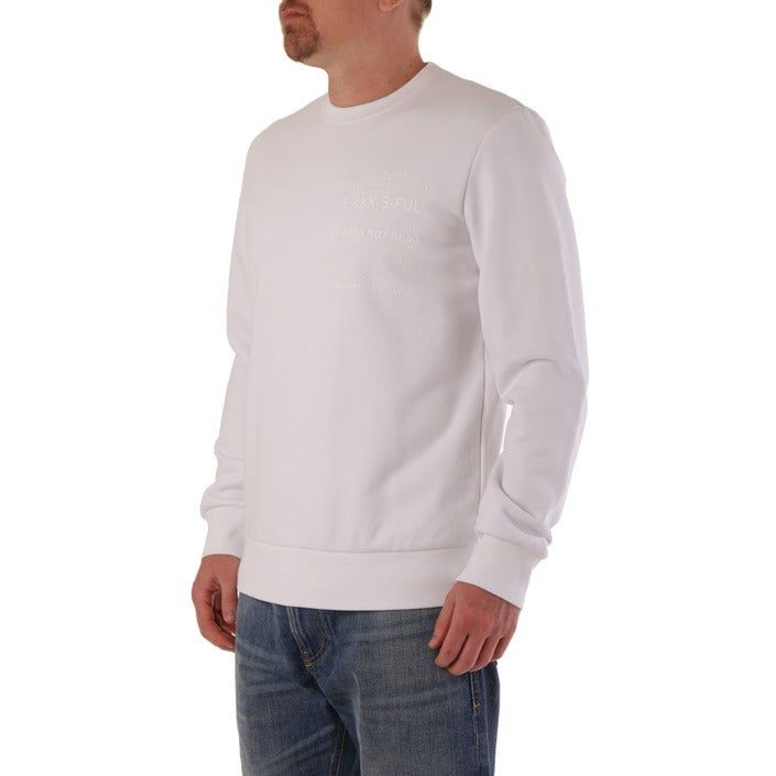 Brand: Diesel
Gender: Men
Type: Sweatshirts
Season: All seasons

PRODUCT DETAIL
• Color: white
• Pattern: plain
• Sleeves: long
• Neckline: round neck

COMPOSITION AND MATERIAL
• Composition: -95% cotton -5% elastane 
•  Washing: machine wash at 30°