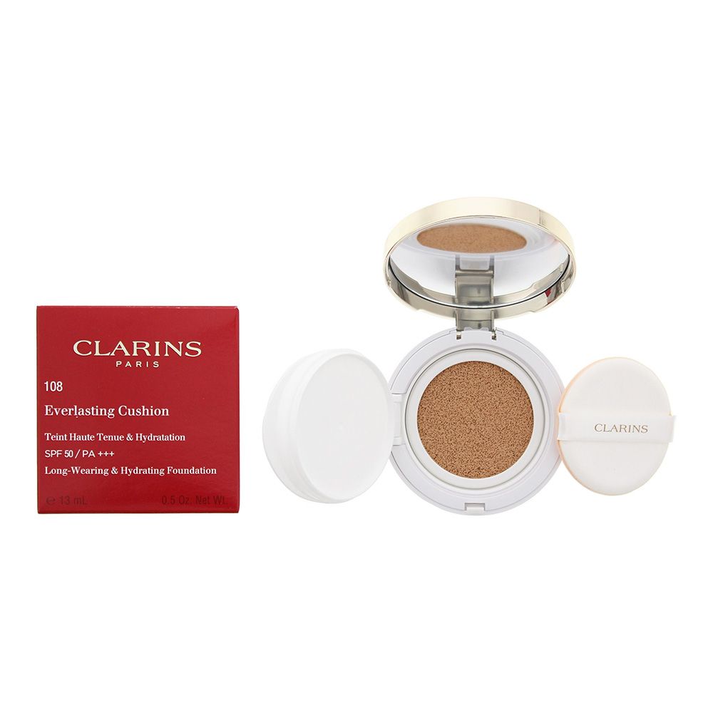 This moisture- rich, long-wearing cushion foundation delivers 24 hours of non-stop hydration. Clarins’ pure plant extracts enhance skin’s beauty day after day. Ultra-fine texture allows skin to breathe while instantly concealing imperfections.