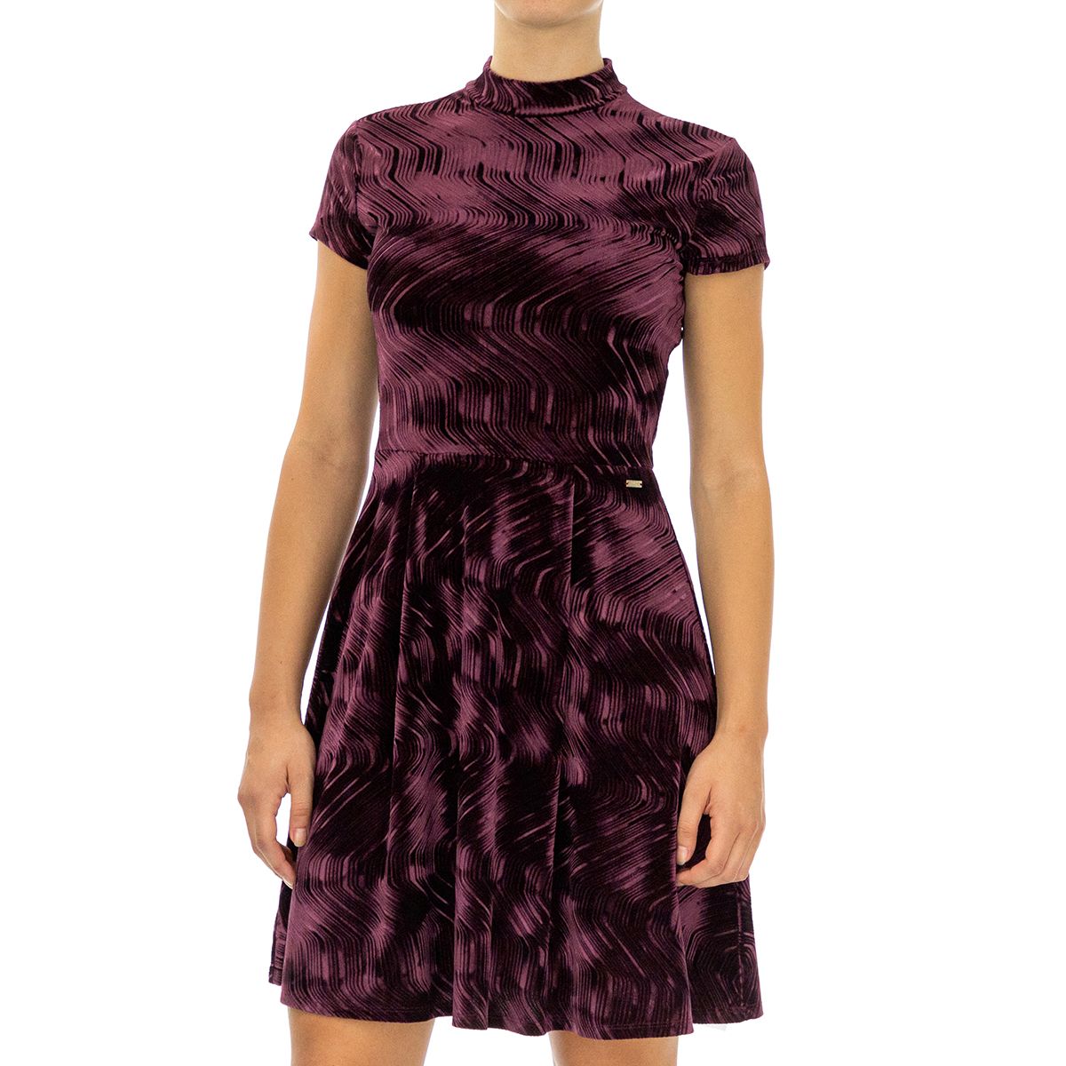 Armani Exchange 6ZYA83YJU2Z-1715-XL Fall in love with this velvet purple dress, perfect for autumn and winter.