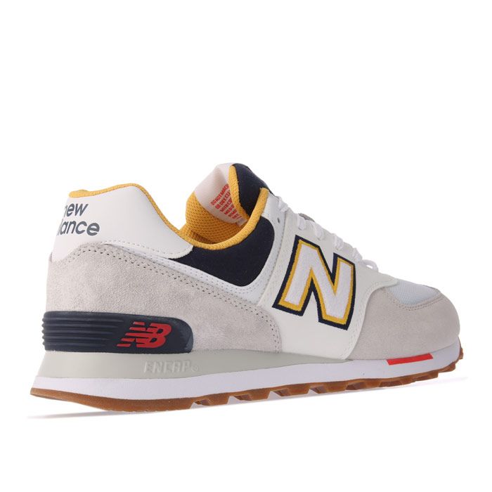 New Balance Shoes Men's New Balance 574 Sky Lite Lace up Casual Trainers in White 