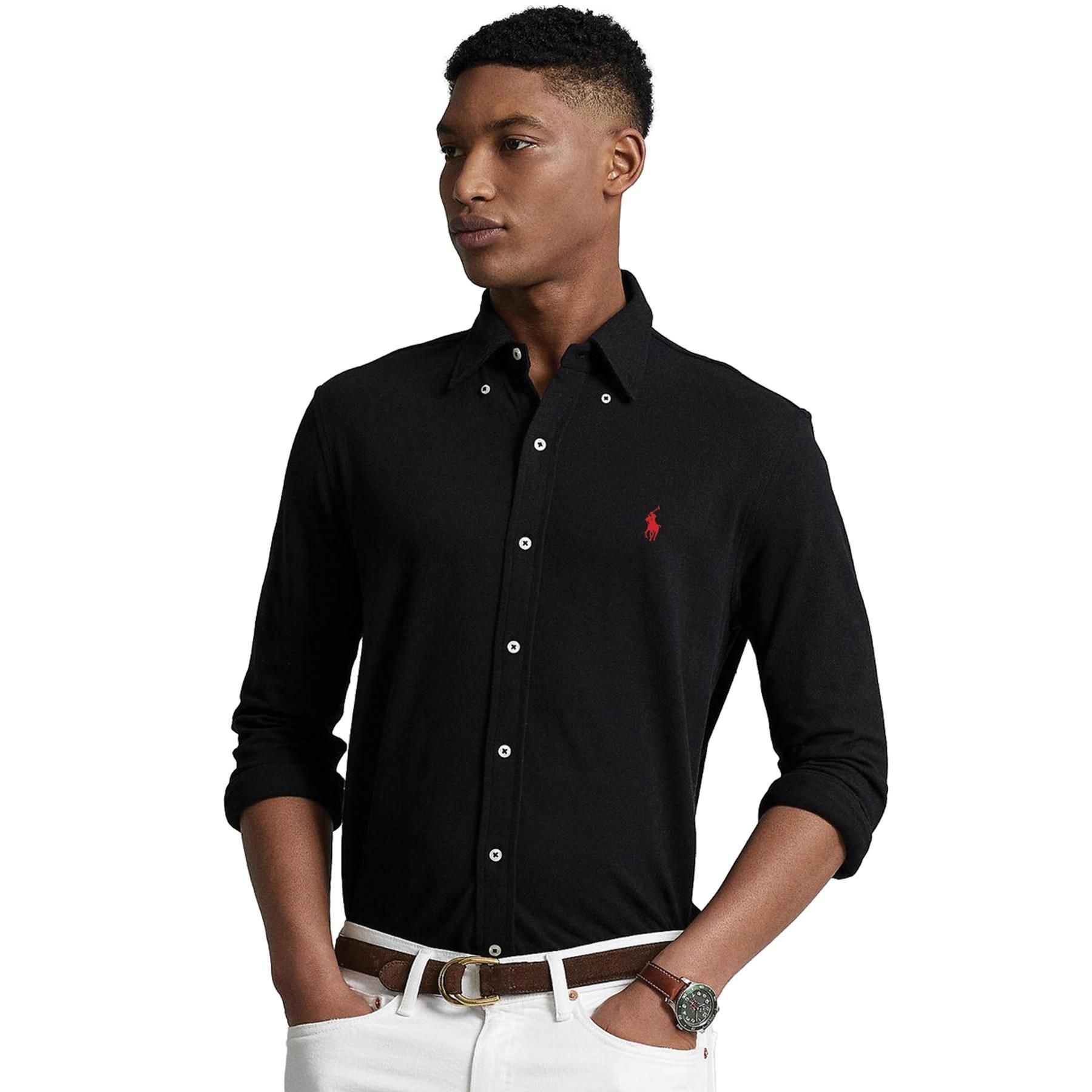Polo Ralph Lauren | Mens Long Sleeve Shirt Custom Fit - Black