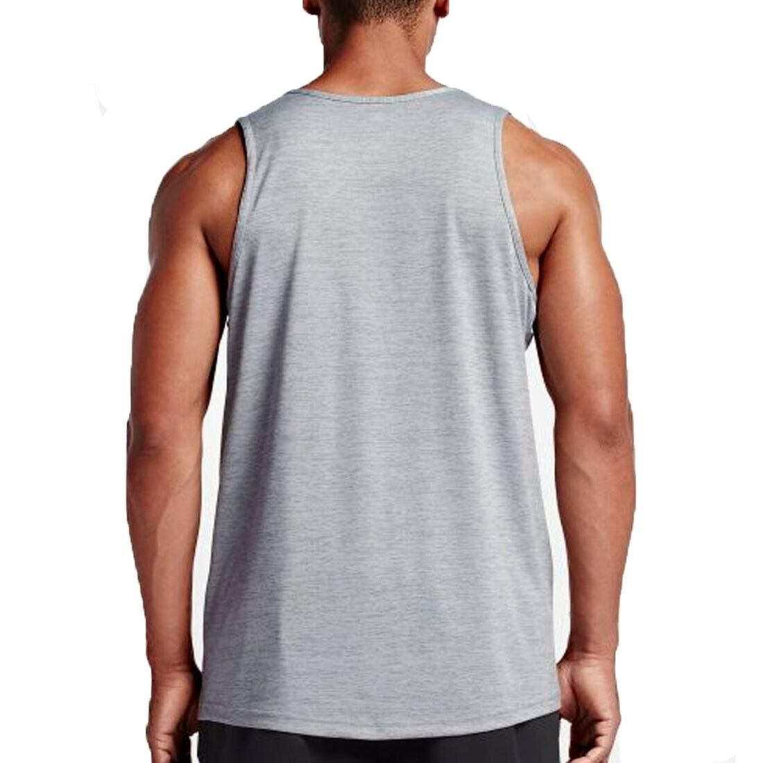 Nike Mens Sleeveless Tank Top.       
Athletic Cut, Classic Style.      
Crew Neck Muscle Tank Ideal for Sports and Casual Wear, It Features a Bold Retro Look.      
Soft-Touch Jersey Crew Neck Logo Print Regular Fit.      
Breathable Cotton, Crew Neck, Printed Design.      
Regular Fit - True to Size.      
Nike Retro Big Logo Embroidered Swoosh Vest.