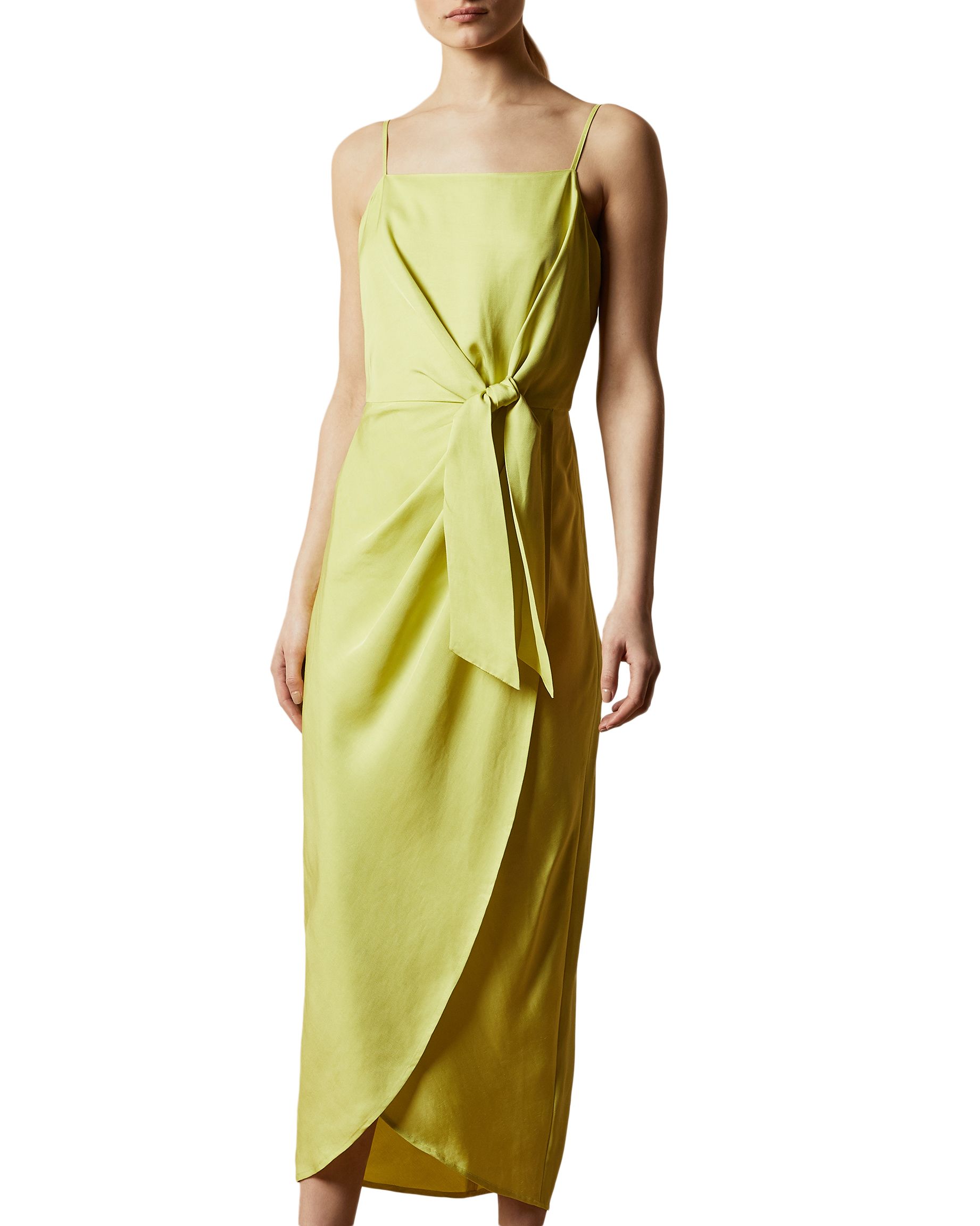 ted baker knot detail drape dress