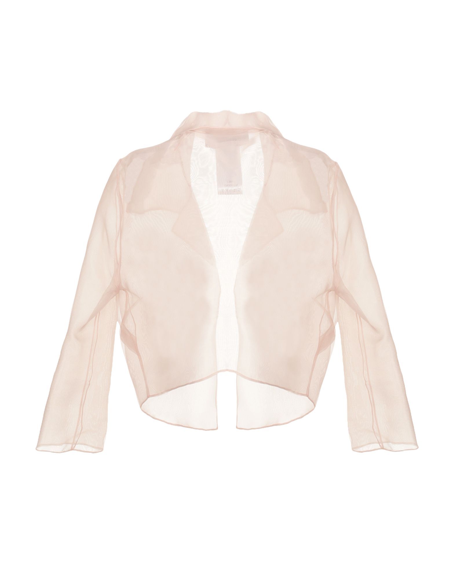 organza, no appliqués, basic solid colour, no pockets, deep neckline, single-breasted , 3/4 length sleeves, unlined, single-breasted jacket