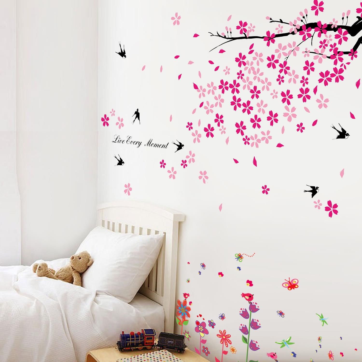 - Transform your room with the stunning Walplus wall sticker collection.
- Walplus' high quality self-adhesive stickers are quick to apply, and can be easily removed and repositioned without damage.
- Simply peel and stick to any smooth, even surface.
- Application instructions included.
- Eco-friendly materials and Non-toxic.