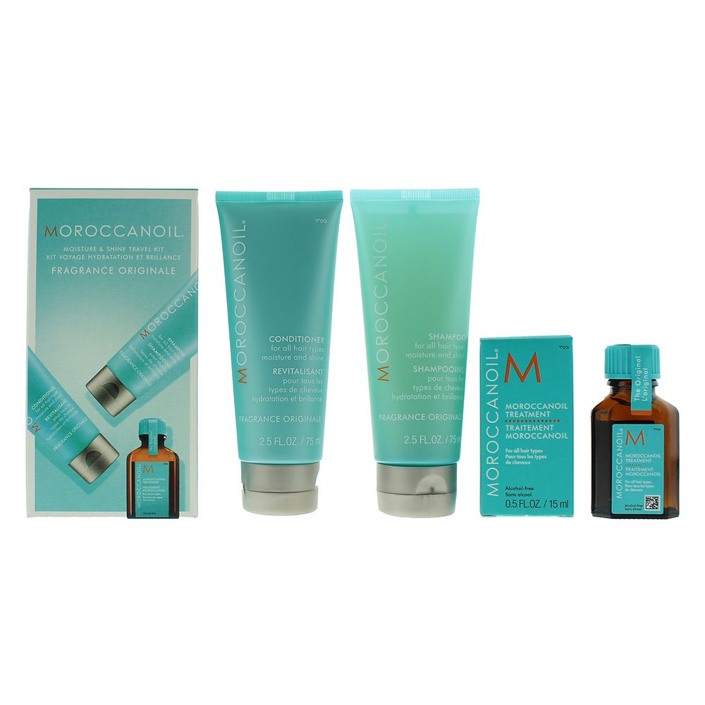 Moroccanoil hair care set is a luxury product that guarantees healthier hair after just one application. It infuses the hair with antioxidants and nutrients that will leave it bright and nourished. Suitable for all hair types.