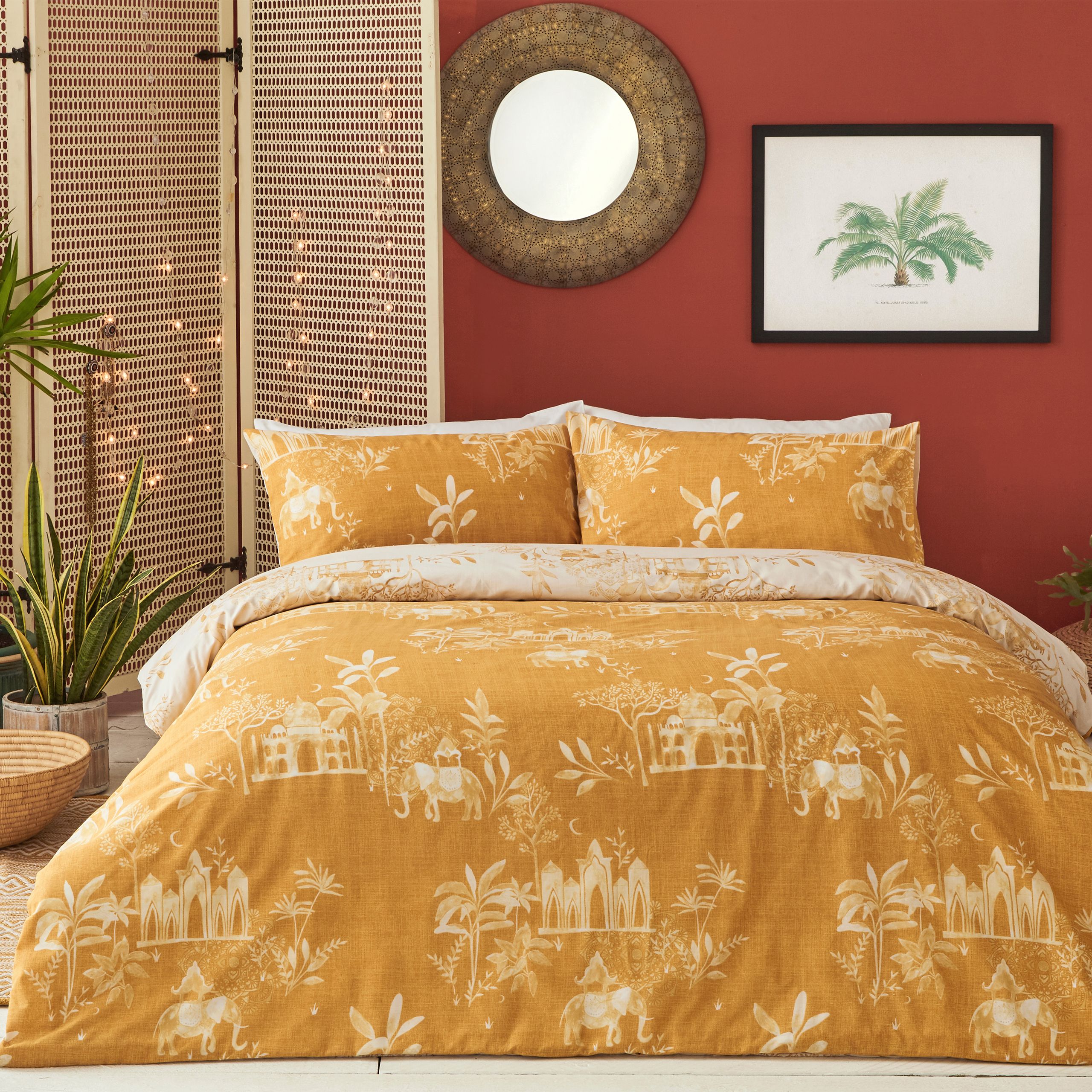 Jaipur Jungle Reversible Duvet Cover Set