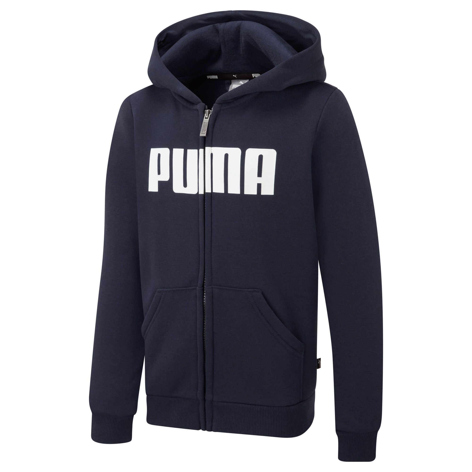 PUMA Kids Boys Essentials Full-Zip Hoodie Hooded Top