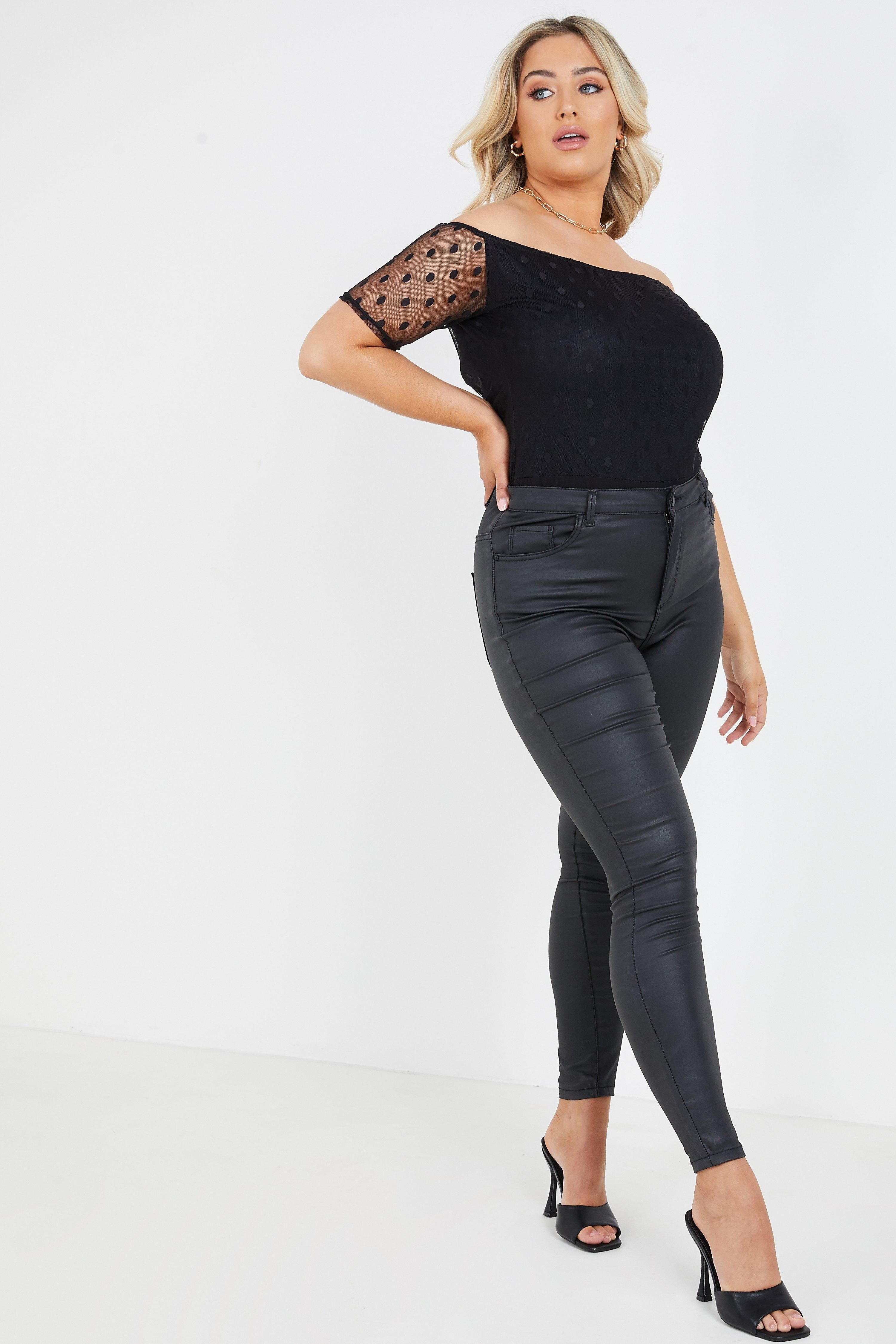 - Curve collection  - Polka dot   - Bardot style   - Mesh style   - Bodysuit  - Length: 70cm approx  - Model Height: 5' 10