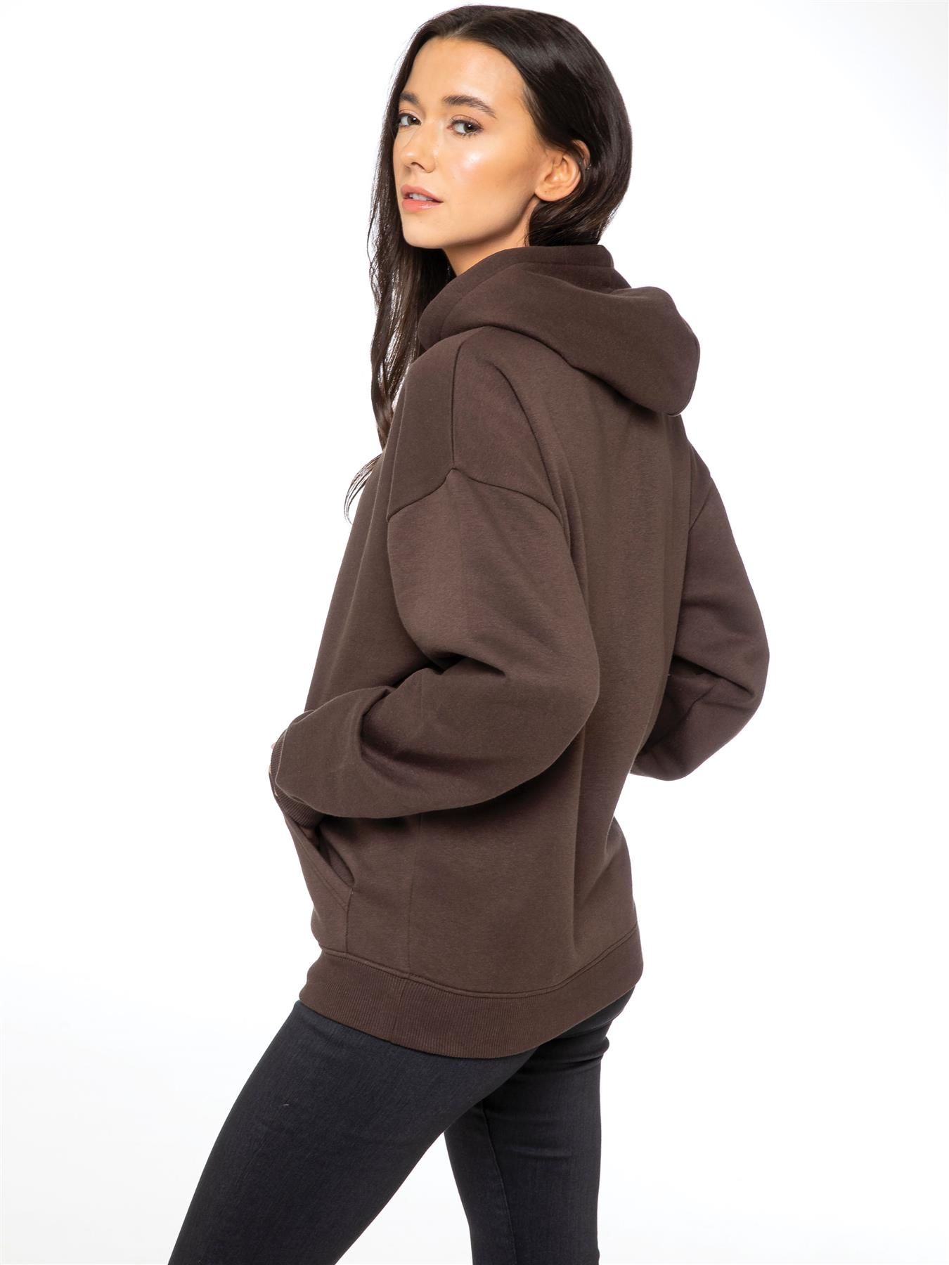 Enzo Ladies Oversized Essential Hoodie