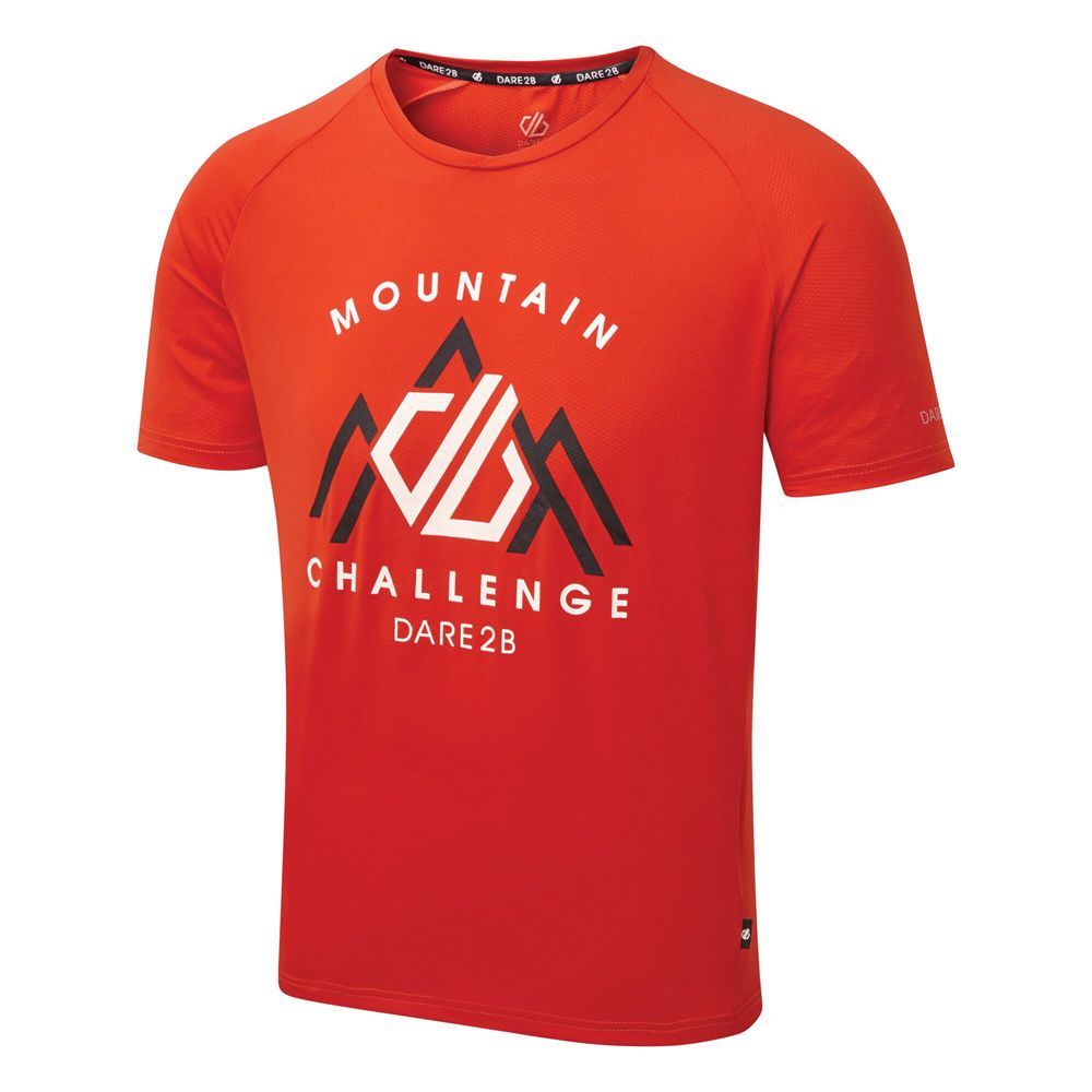 Q-Wic lightweight polyester fabric. Good wicking performance. Quick drying. Reflective print detail.