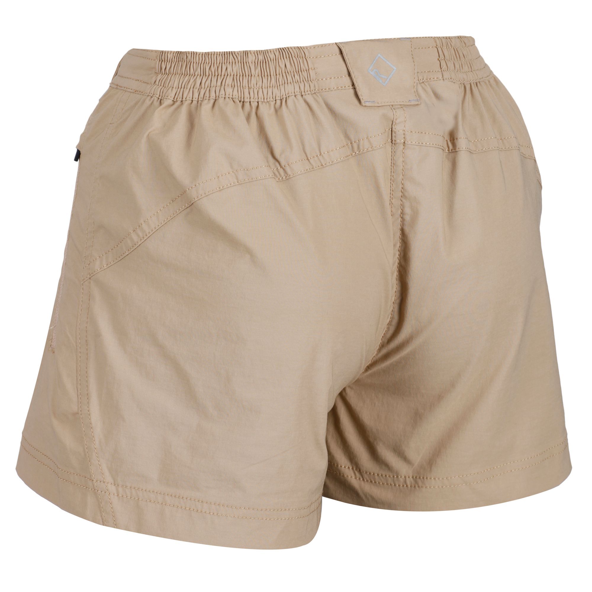 ISOFLEX active stretch fabric. 94% polyamide, 6% elastane. Durable water repellent finish. Multi pocketed with zipped side pockets. UV Protection (UPF) of 40+. With elastic detailing at the waist.