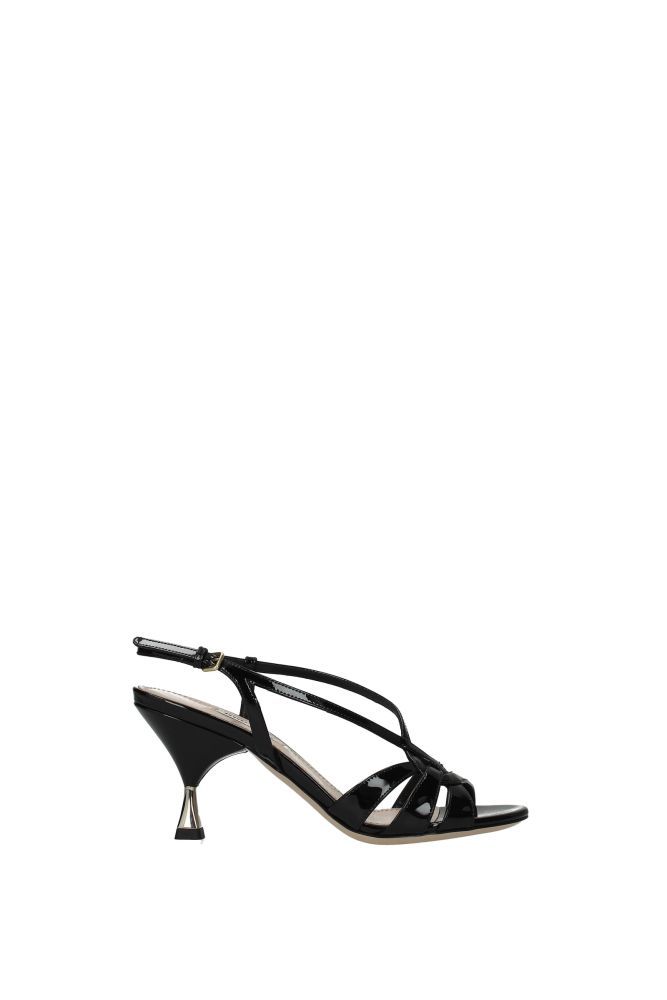 The product with code 5X154D3ASN075F0002 patent leather is a women's sandals in black designed by Miu Miu. Wear it for these occasions: romantic dinner. Ideal for your style stylish. The product is made by the following materials: patent leatherHell height type: mid heelsHeel Height: 7.5 cmBottomed Shoes is leatherBuckle closureOpen toeThe product was made in Italy